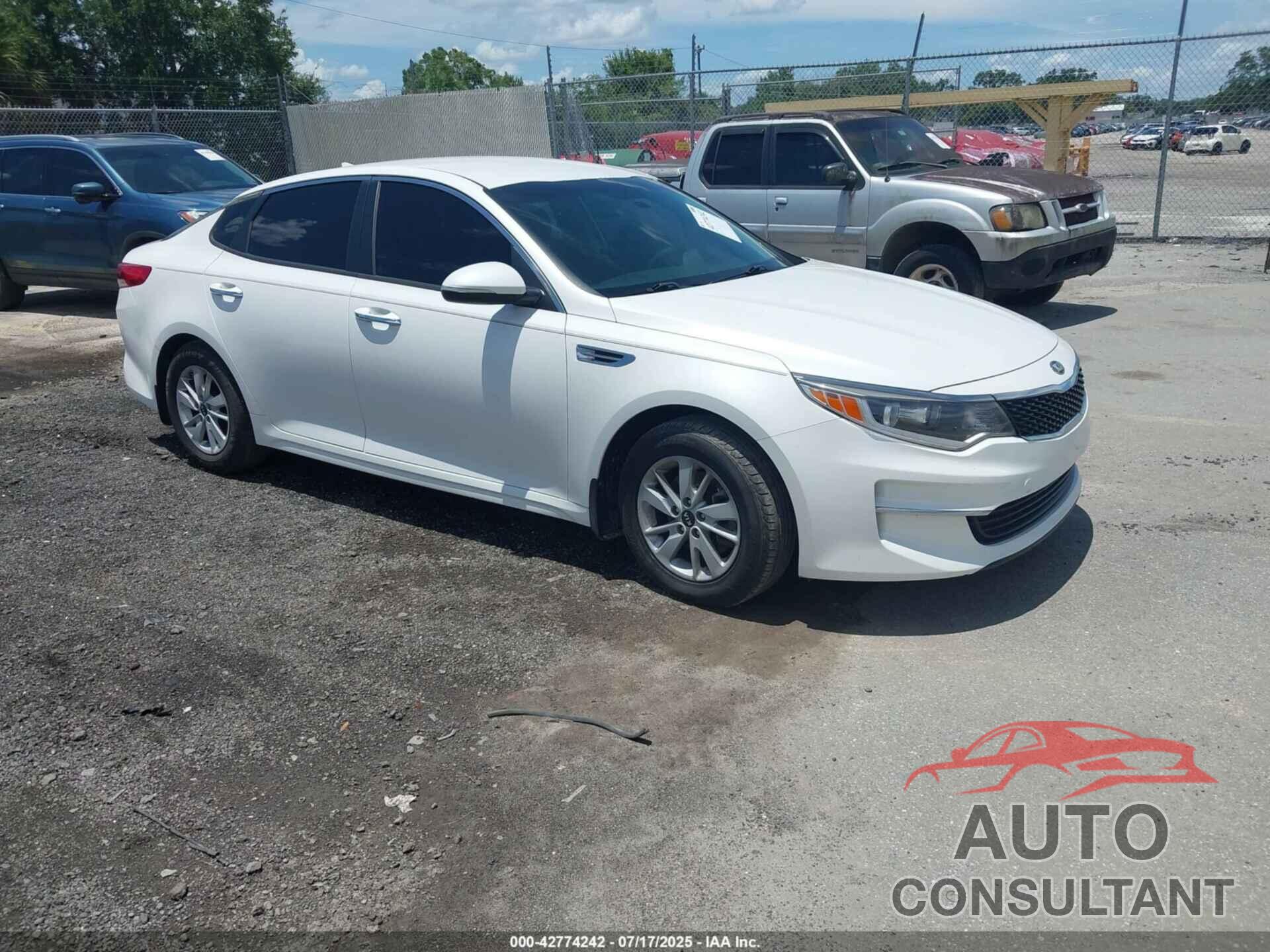 KIA OPTIMA 2016 - KNAGT4L38G5103244
