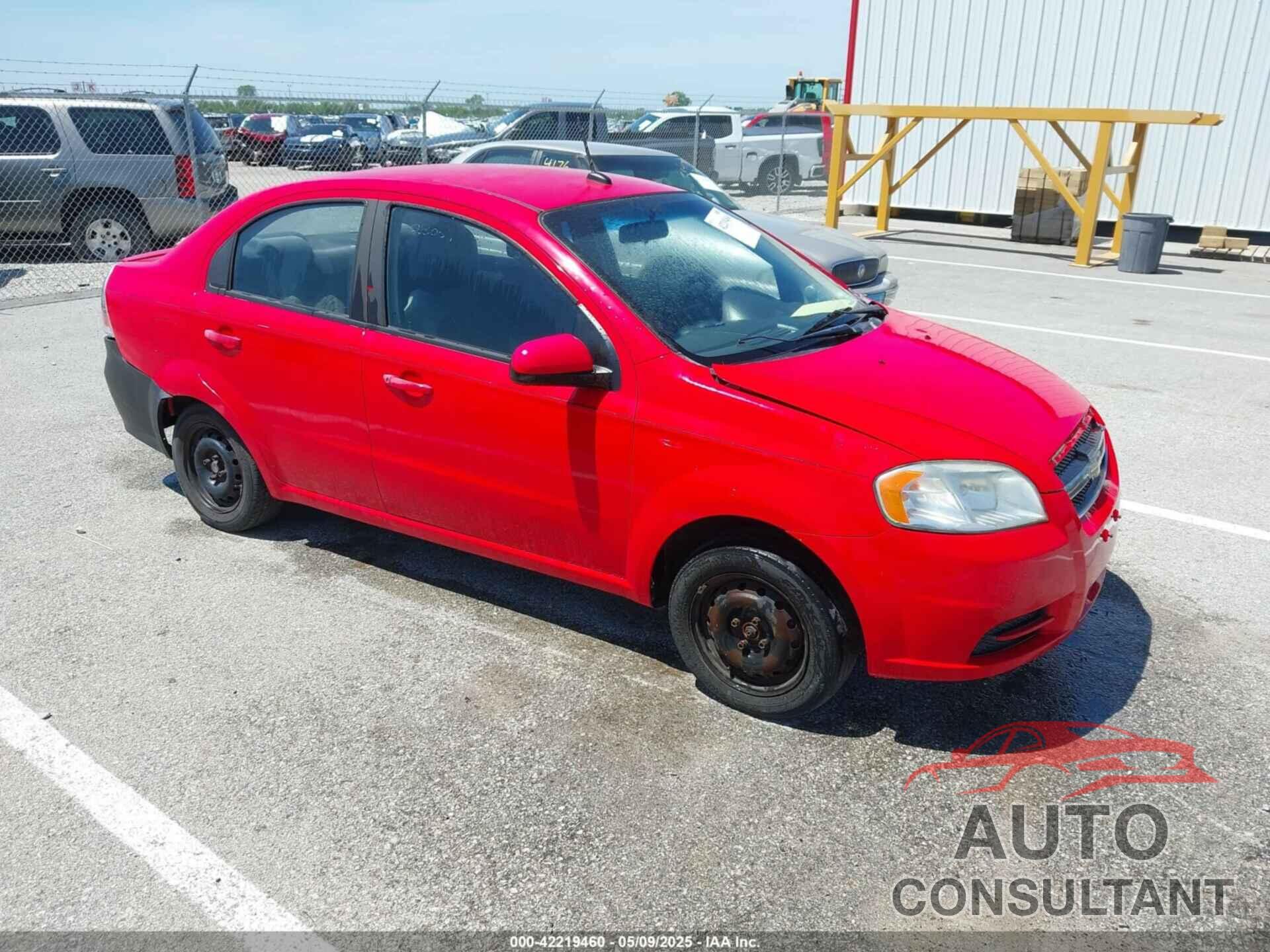 CHEVROLET AVEO 2010 - KL1TD5DE0AB126585