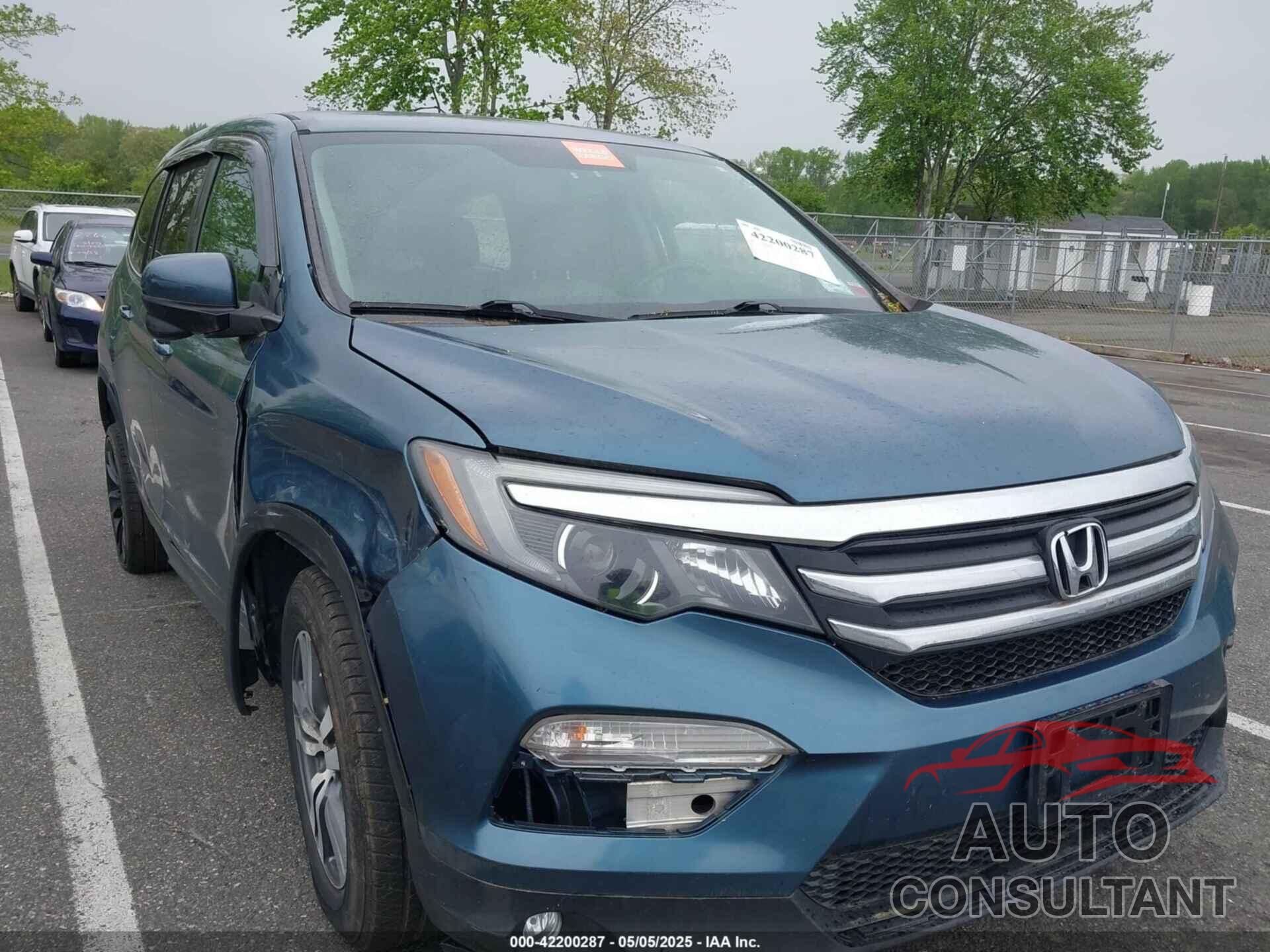HONDA PILOT 2016 - 5FNYF6H50GB072235