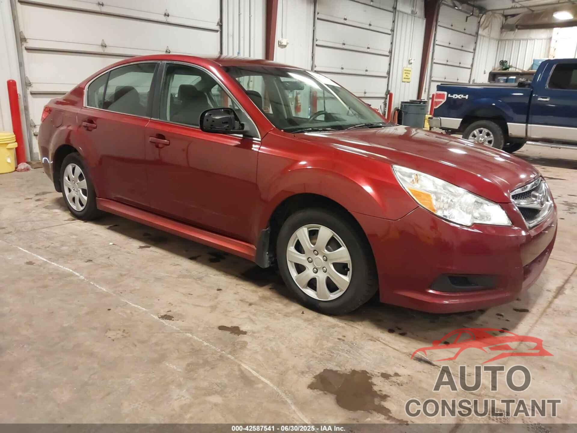 SUBARU LEGACY 2011 - 4S3BMBA69B3225577