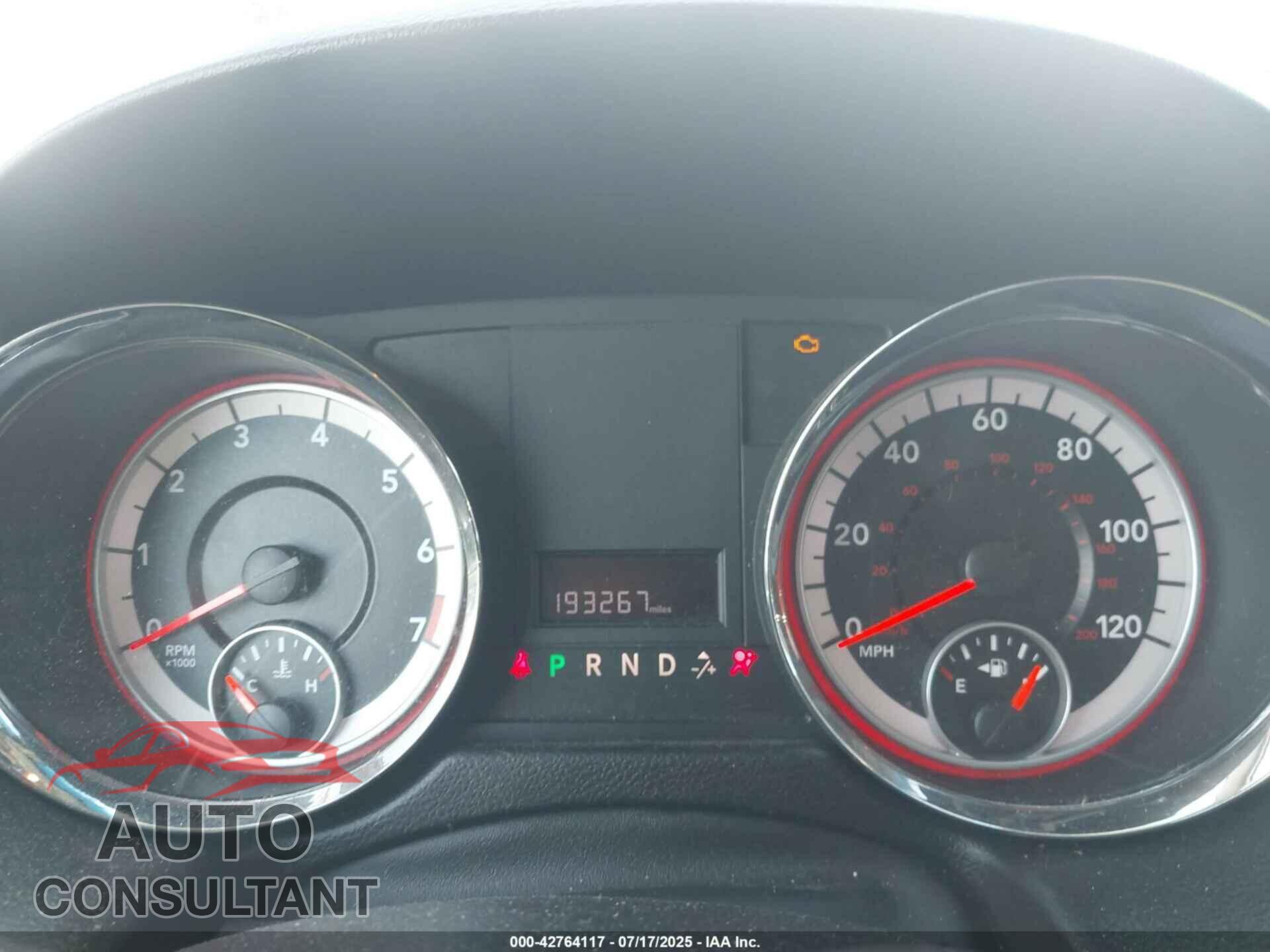 DODGE GRAND CARAVAN 2012 - 2C4RDGCG0CR294443