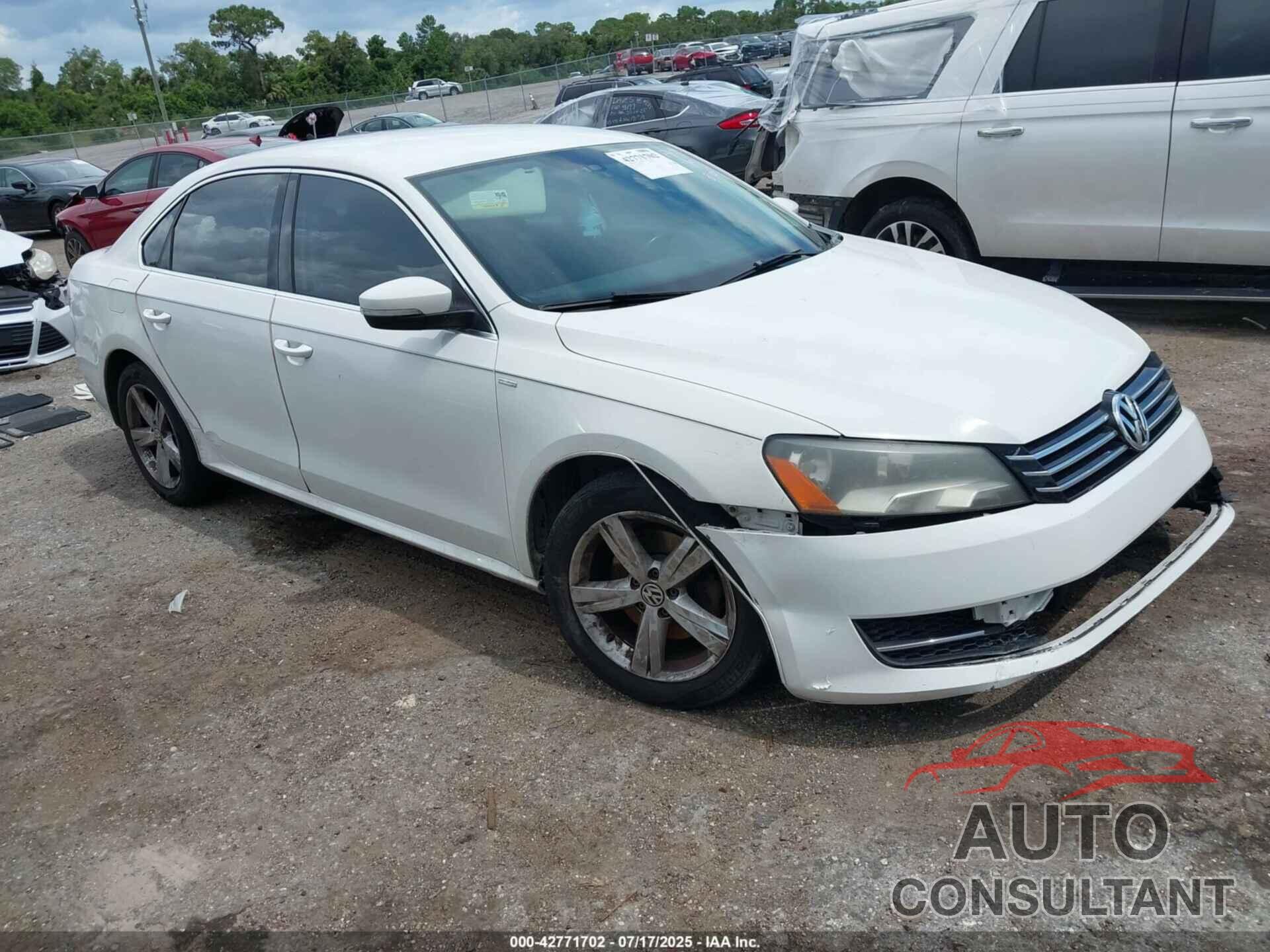 VOLKSWAGEN PASSAT 2014 - 1VWAT7A36EC049218