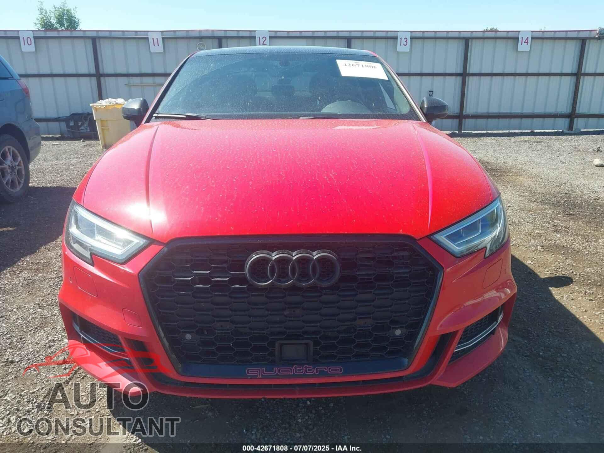 AUDI S3 2017 - WAUB1GFF9H1017103
