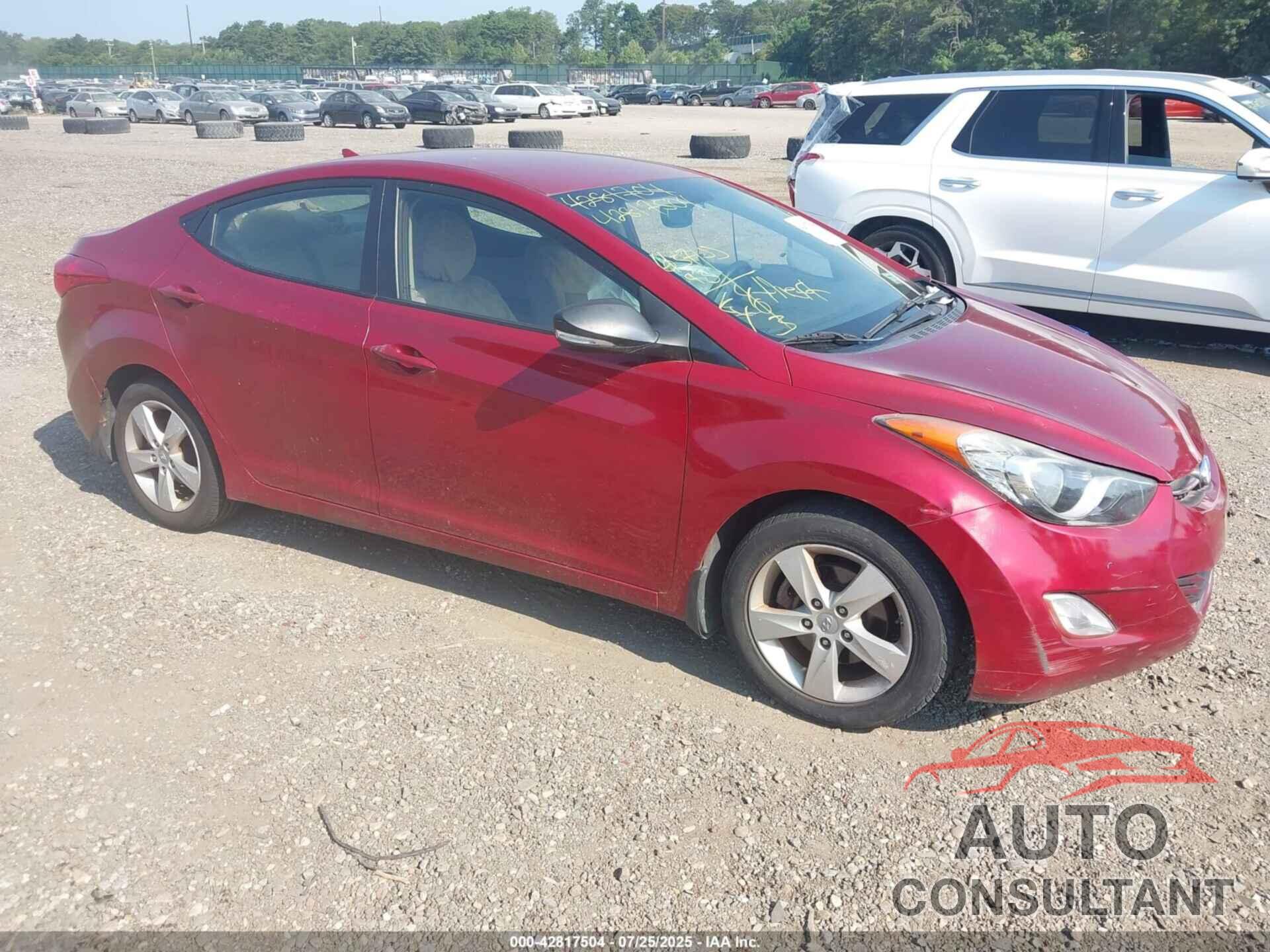 HYUNDAI ELANTRA 2012 - KMHDH4AE9CU375857