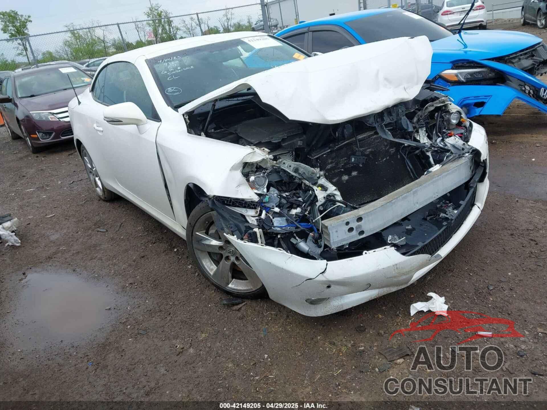 LEXUS IS 350C 2010 - JTHFE2C27A2501055