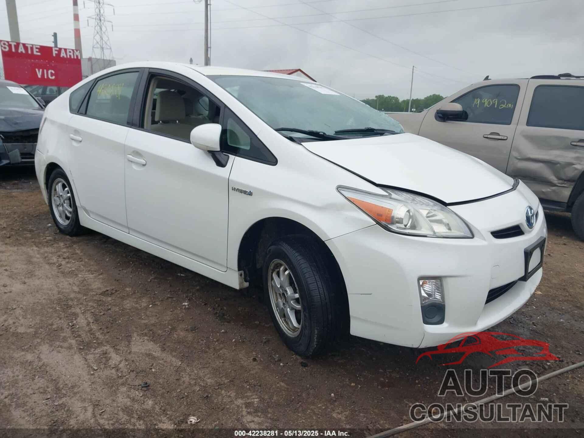 TOYOTA PRIUS 2010 - JTDKN3DUXA5202132