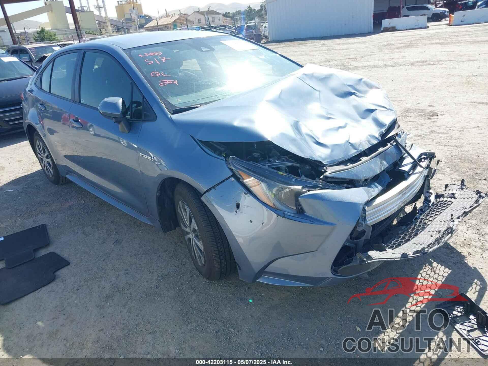 TOYOTA COROLLA 2021 - JTDEAMDE4MJ024253