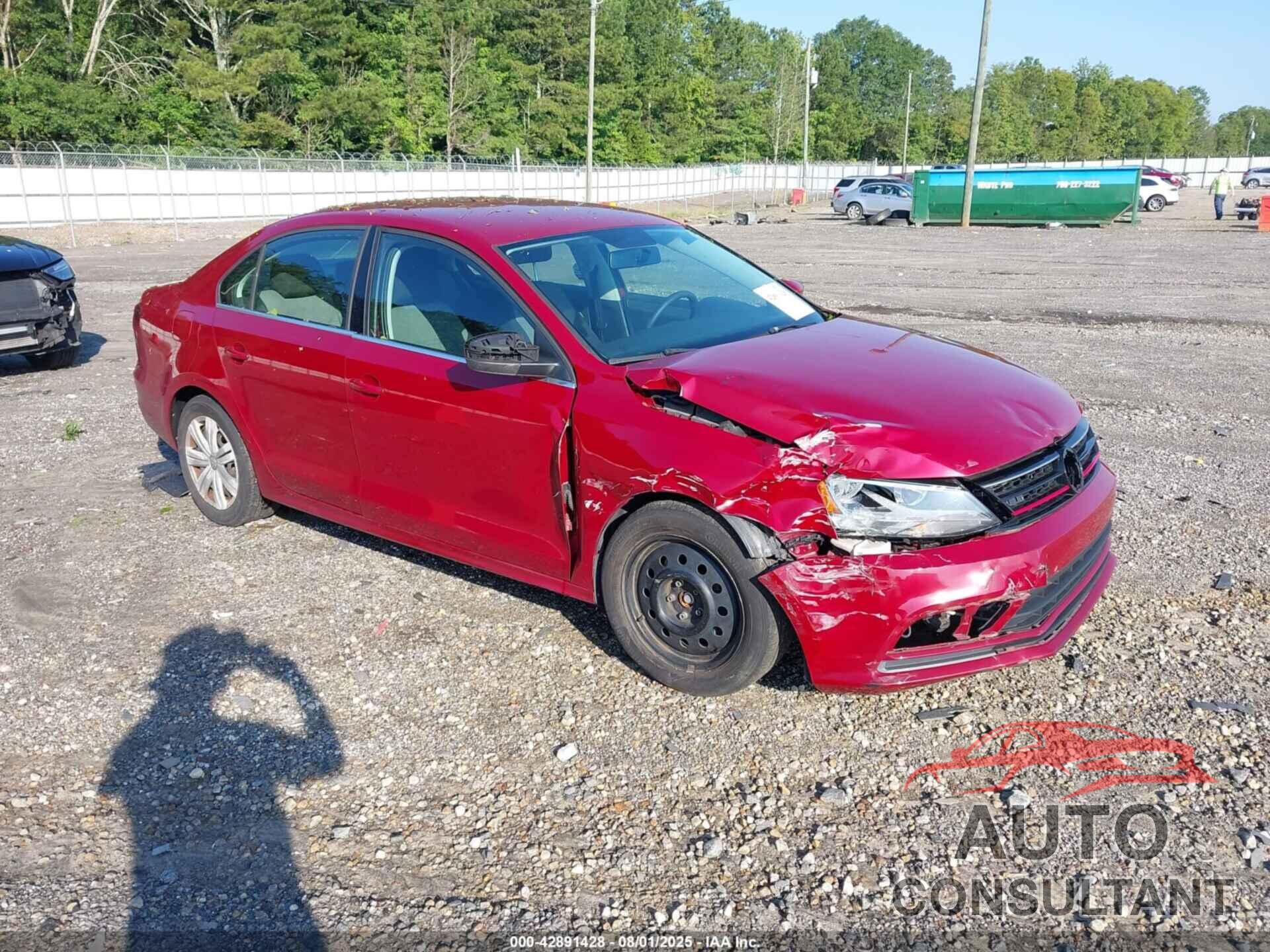 VOLKSWAGEN JETTA 2017 - 3VW2B7AJ6HM256362
