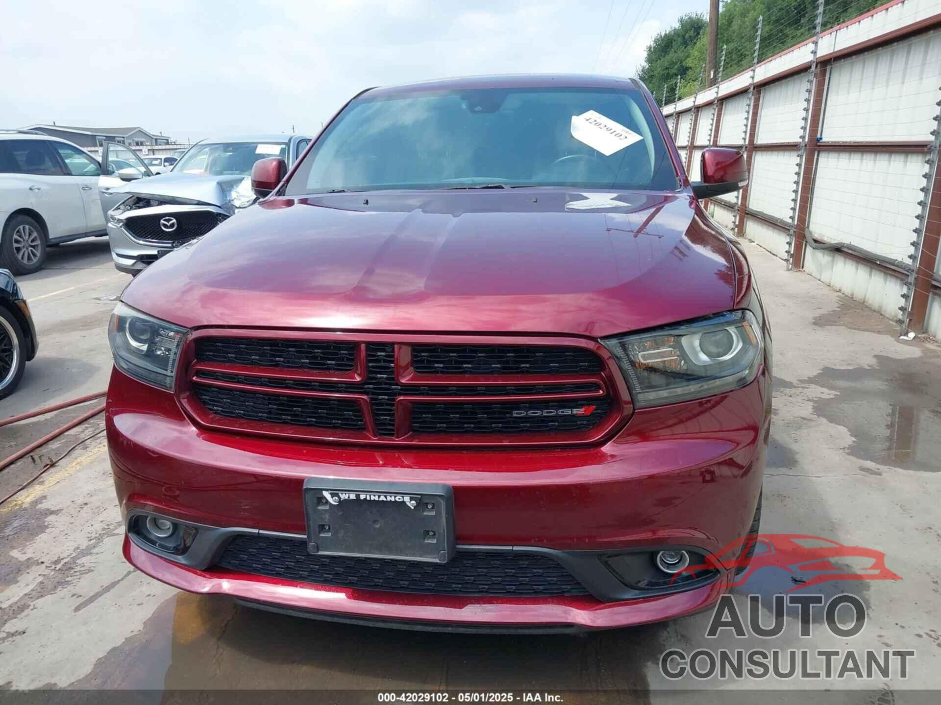 DODGE DURANGO 2017 - 1C4RDHDG7HC627239