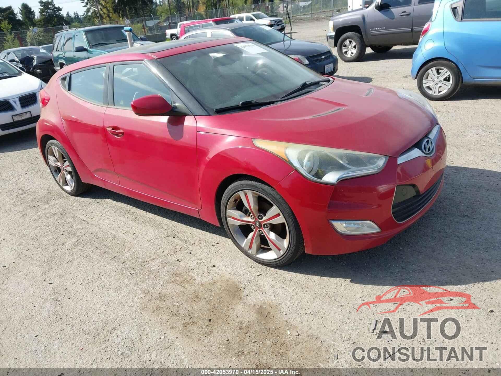 HYUNDAI VELOSTER 2012 - KMHTC6AD4CU077164