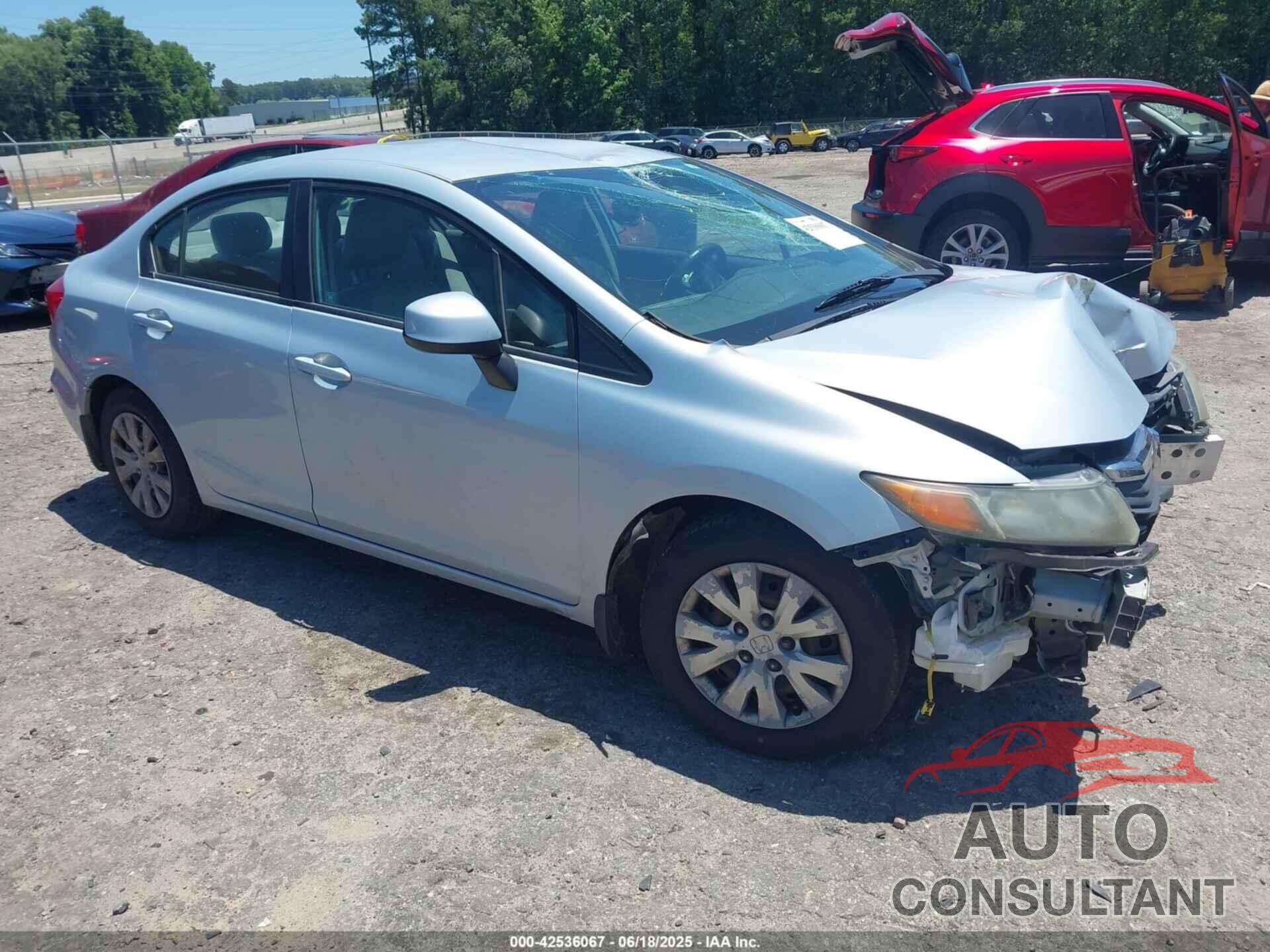 HONDA CIVIC 2012 - 2HGFB2F5XCH566266
