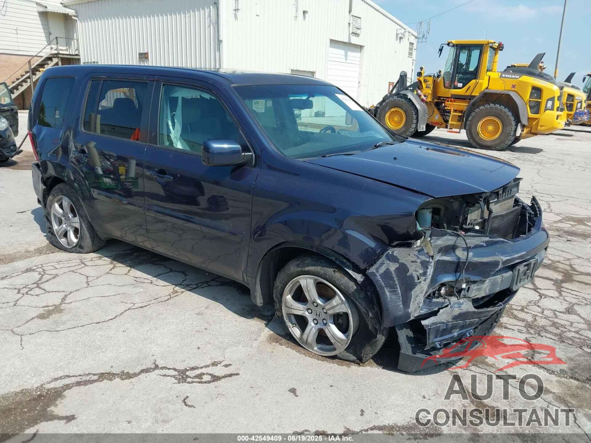 HONDA PILOT 2012 - 5FNYF4H55CB067904