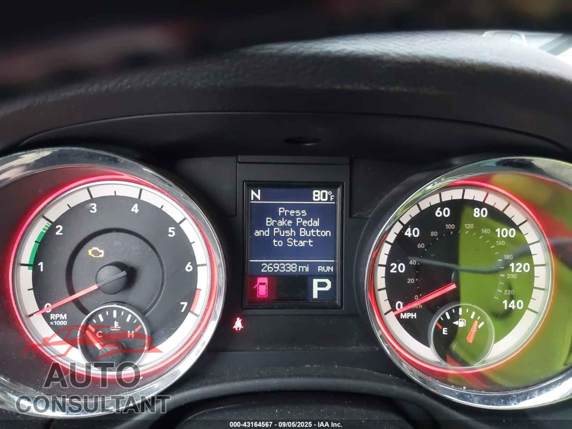 DODGE DURANGO 2012 - 1C4RDHEG5CC284891