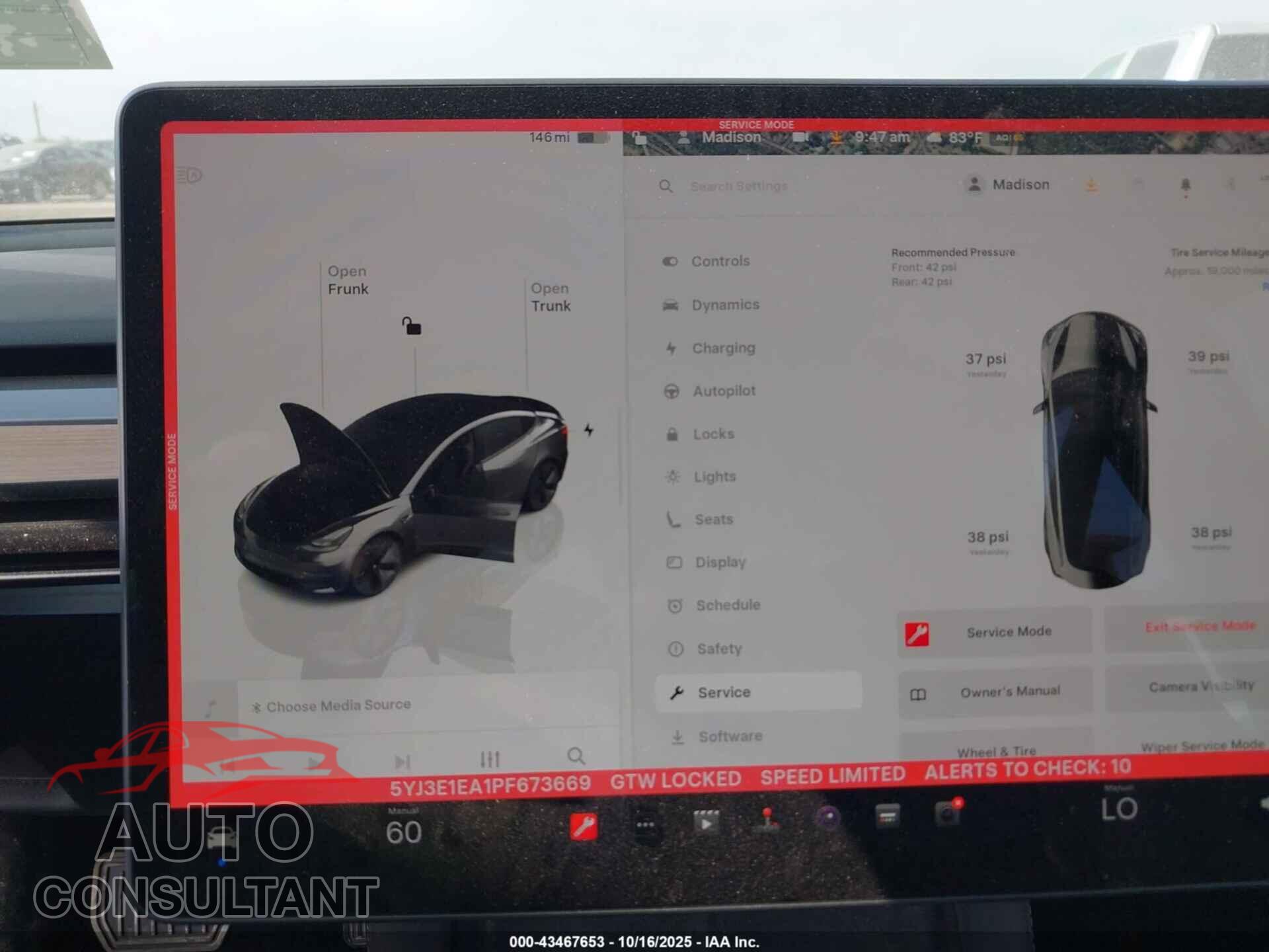 TESLA MODEL 3 2023 - 5YJ3E1EA1PF673669