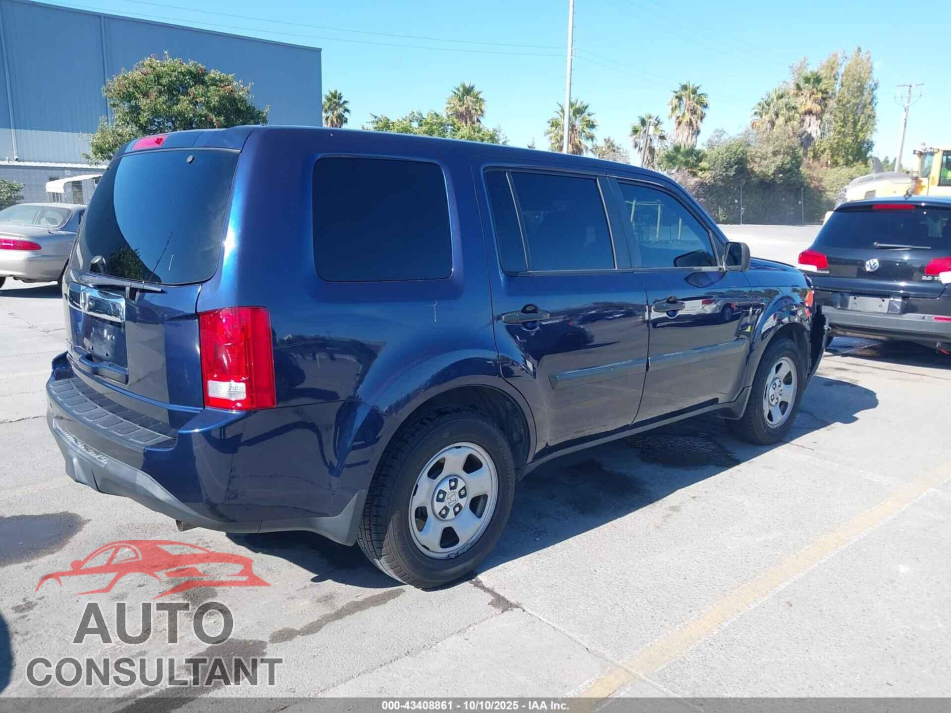 HONDA PILOT 2013 - 5FNYF3H29DB042814