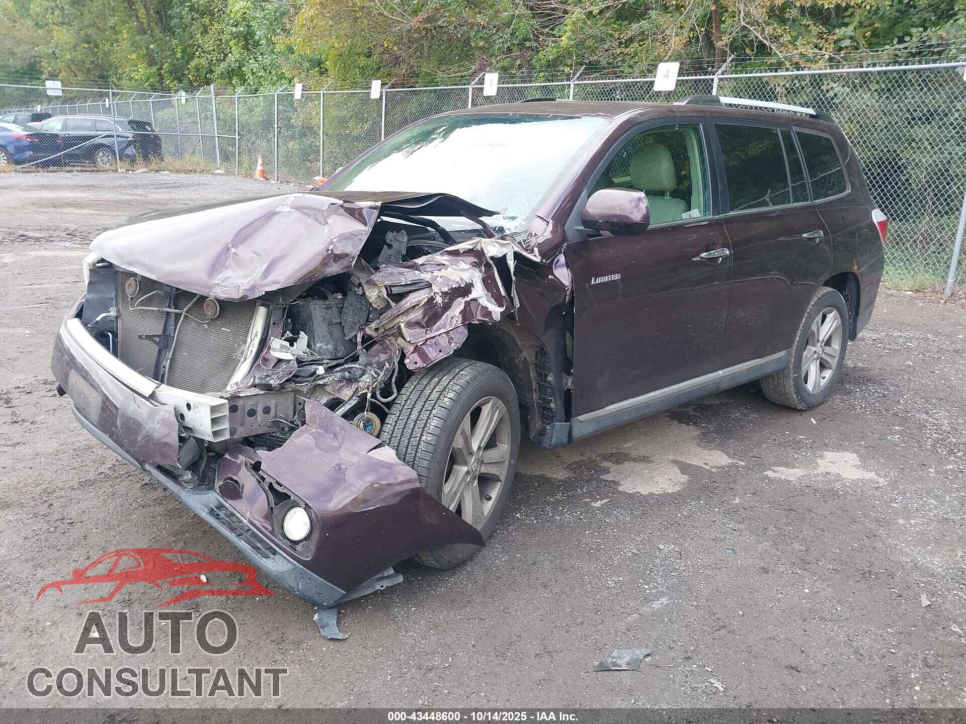 TOYOTA HIGHLANDER 2013 - 5TDDK3EH8DS254571