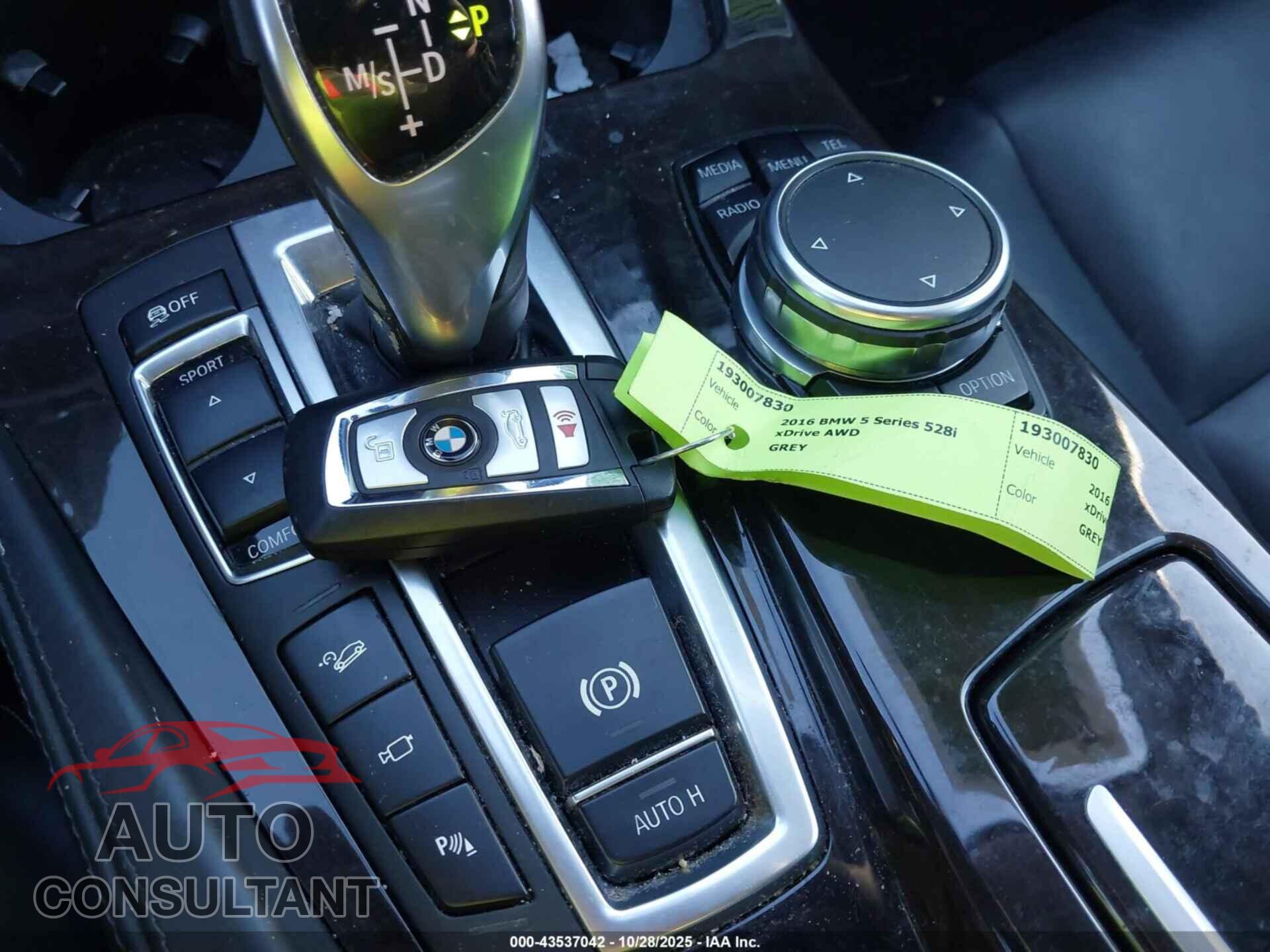BMW 528I 2016 - WBA5A7C54GG642934