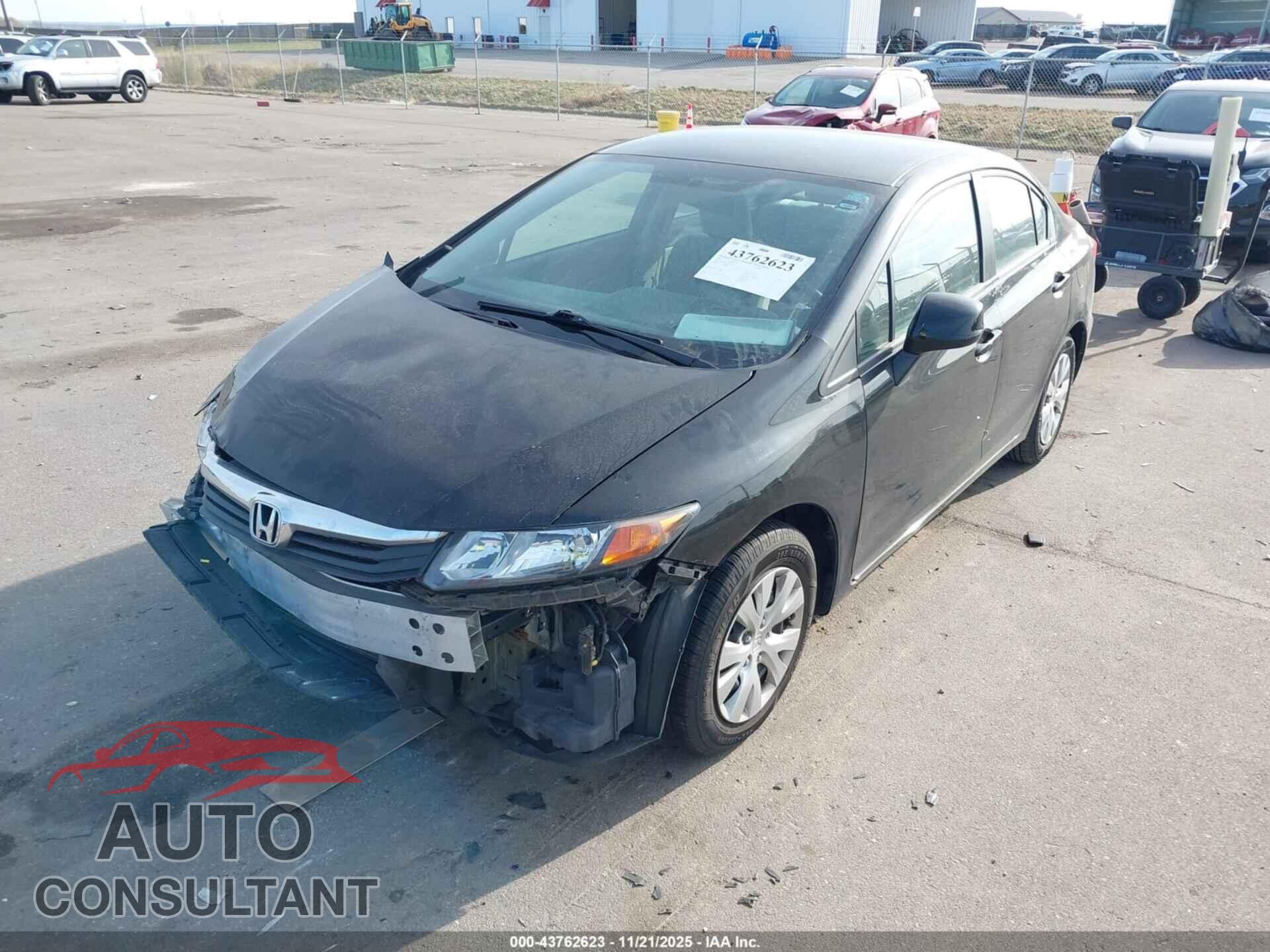 HONDA CIVIC 2012 - 19XFB2F54CE069675