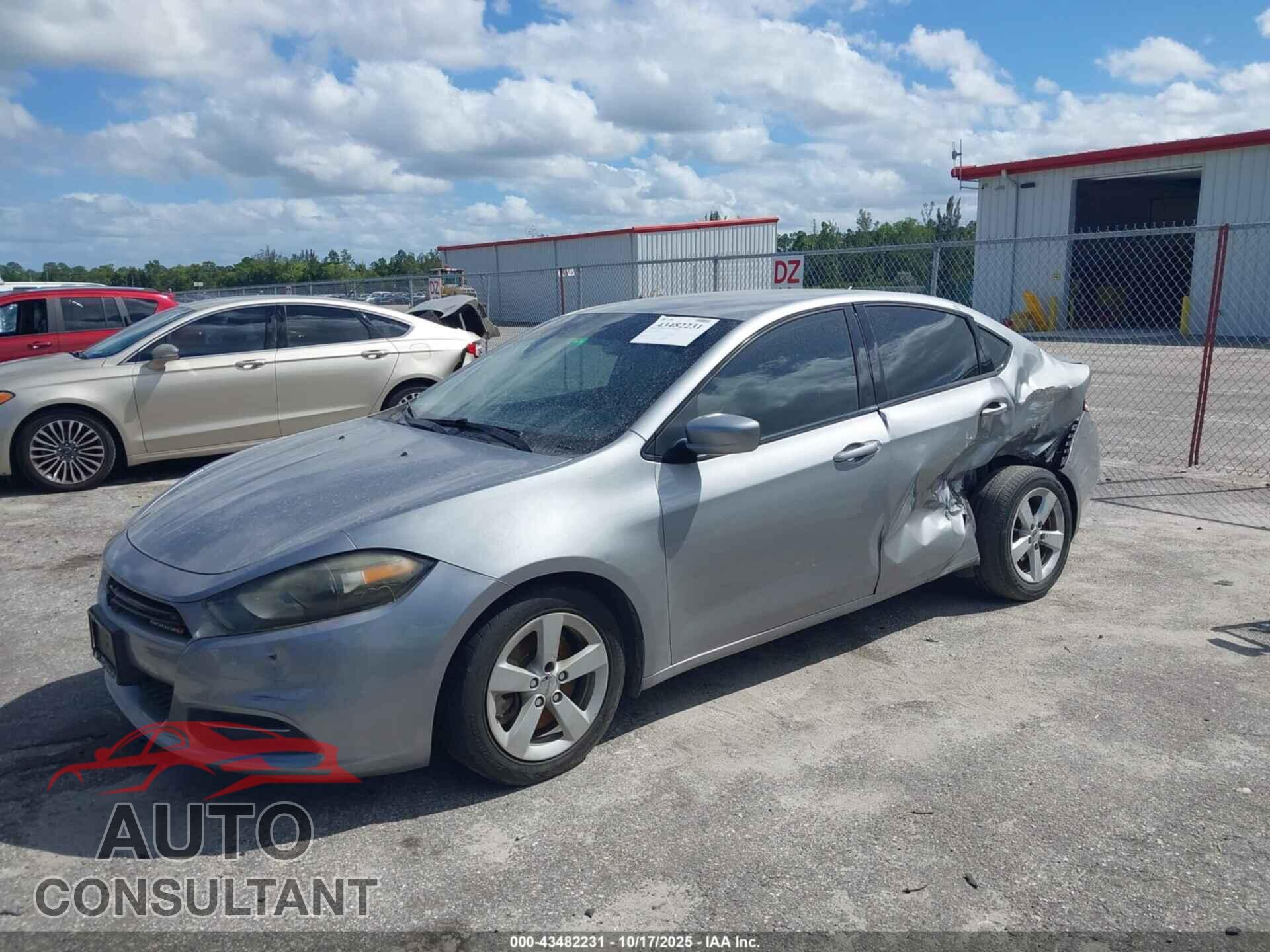 DODGE DART 2015 - 1C3CDFBB8FD172530