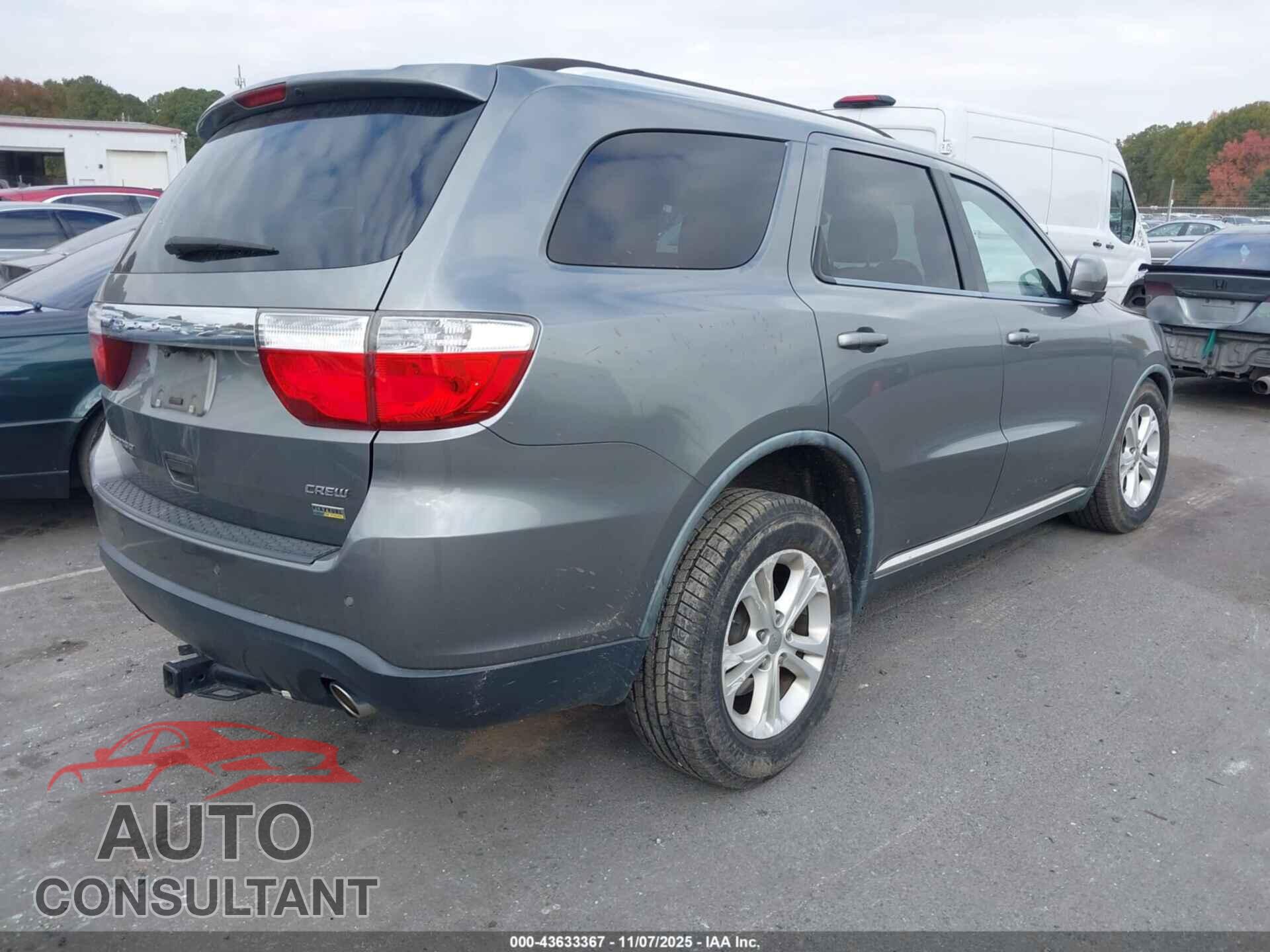 DODGE DURANGO 2012 - 1C4RDHDG4CC113583