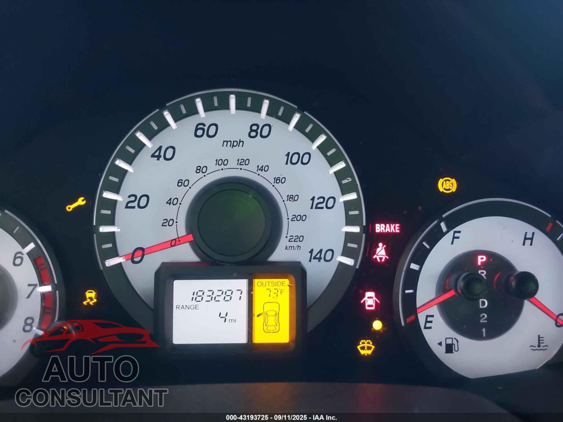 HONDA PILOT 2012 - 5FNYF4H54CB080742