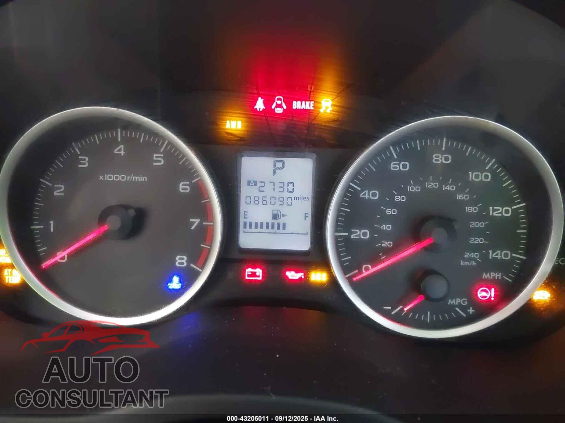 SUBARU FORESTER 2014 - JF2SJAAC3EH452443