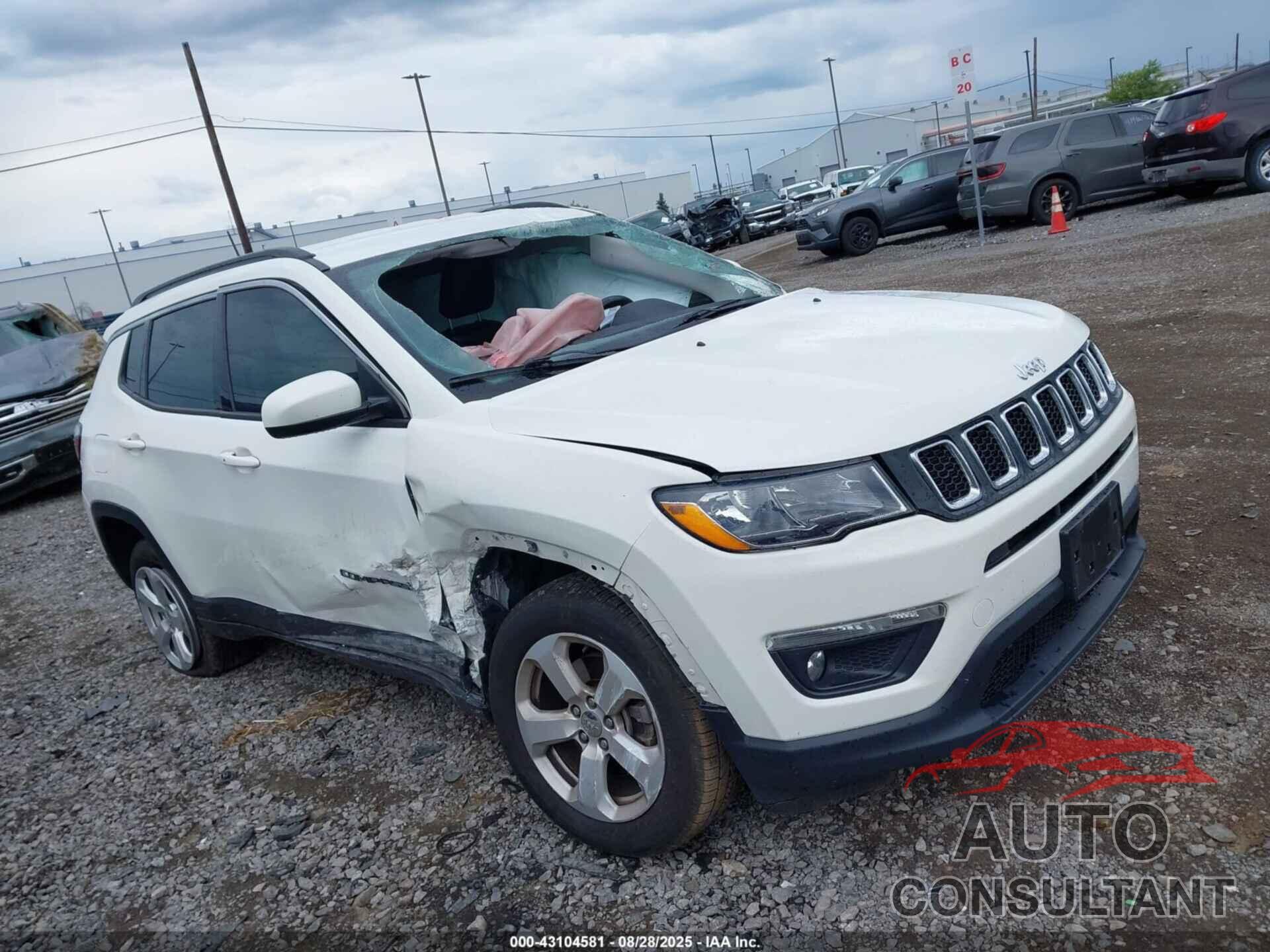 JEEP COMPASS 2019 - 3C4NJDBB6KT847782