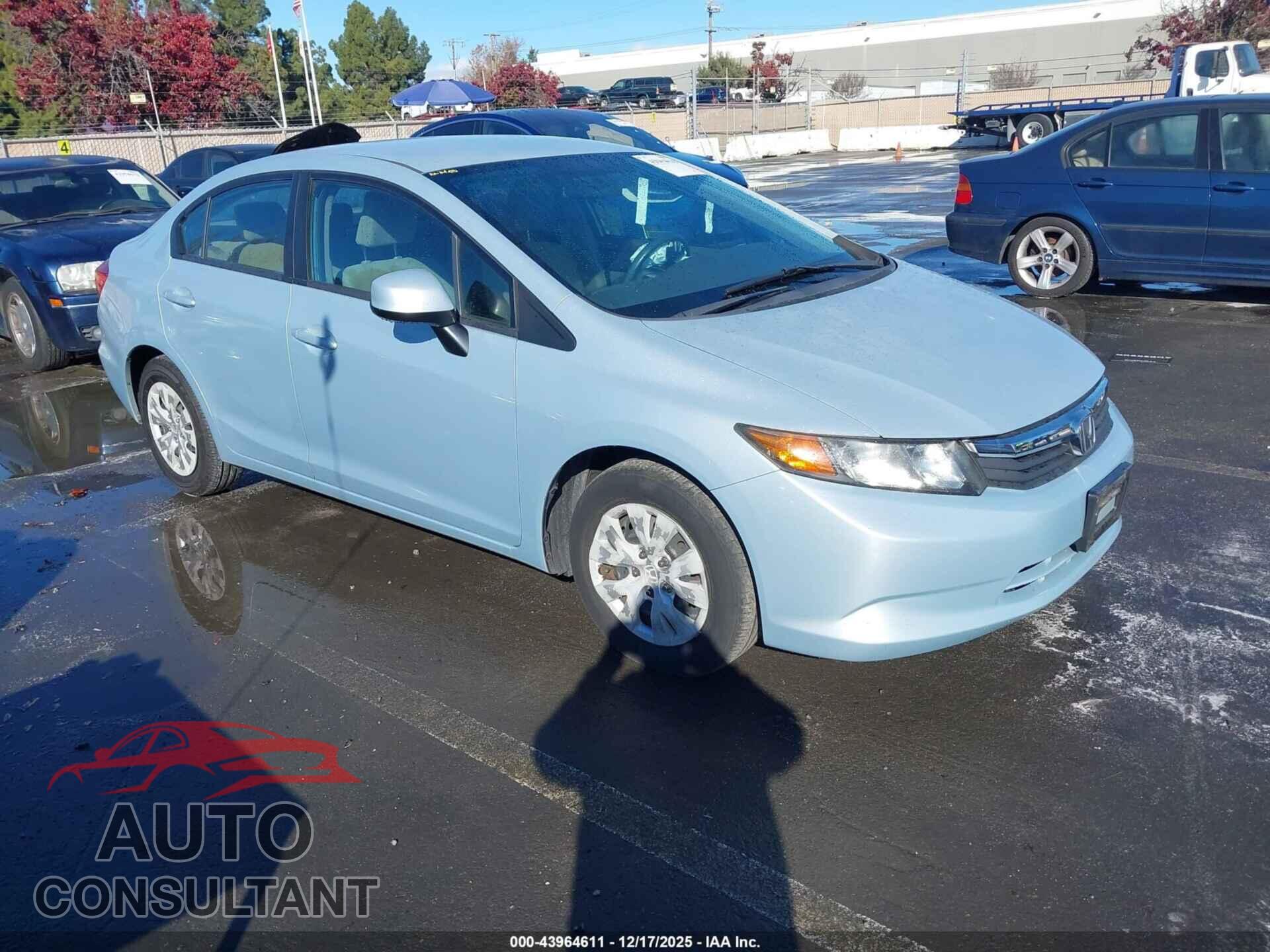 HONDA CIVIC 2012 - JHMFB2F5XCS004552
