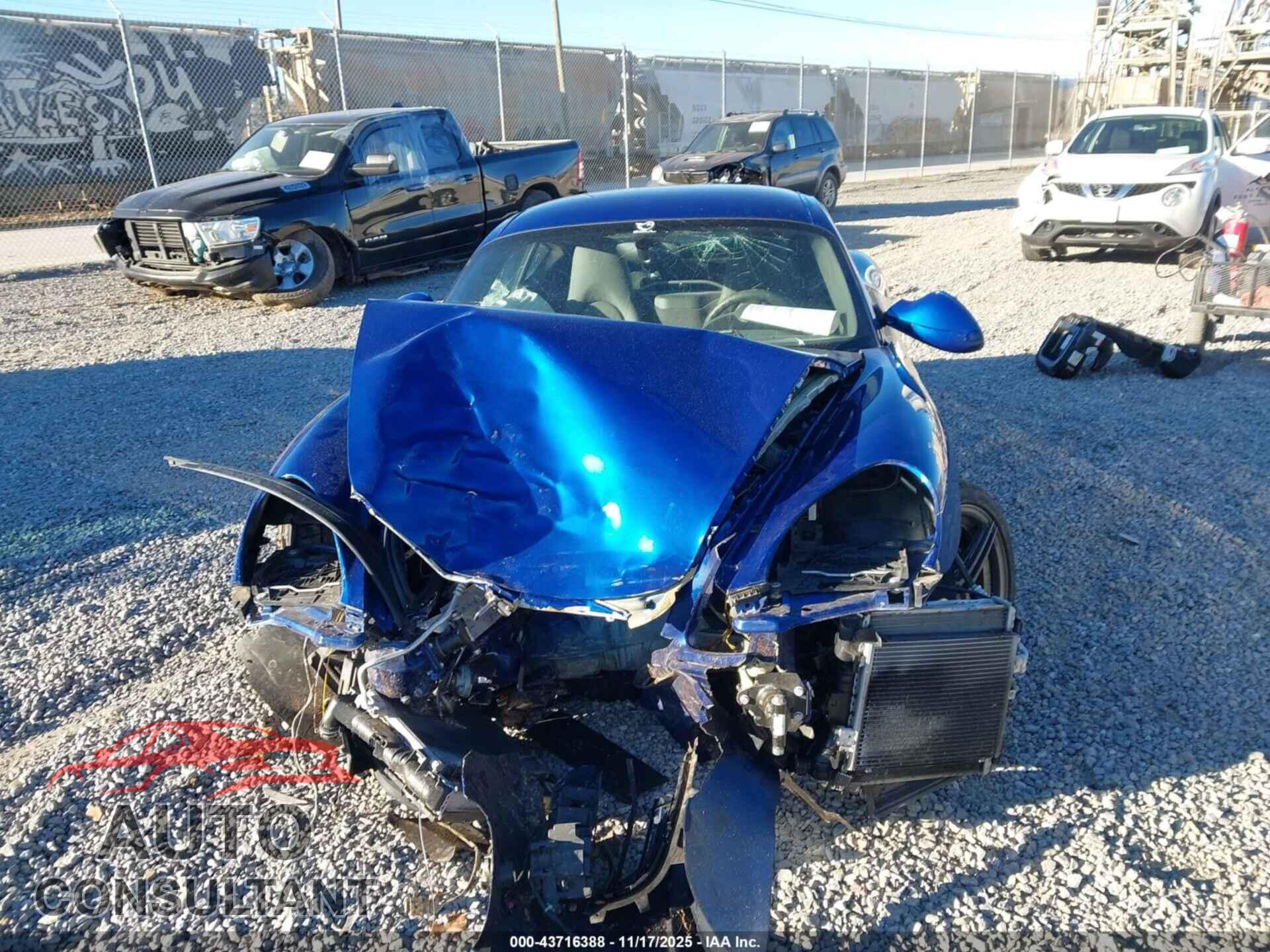 PORSCHE CAYMAN 2012 - WP0AA2A87CS760162