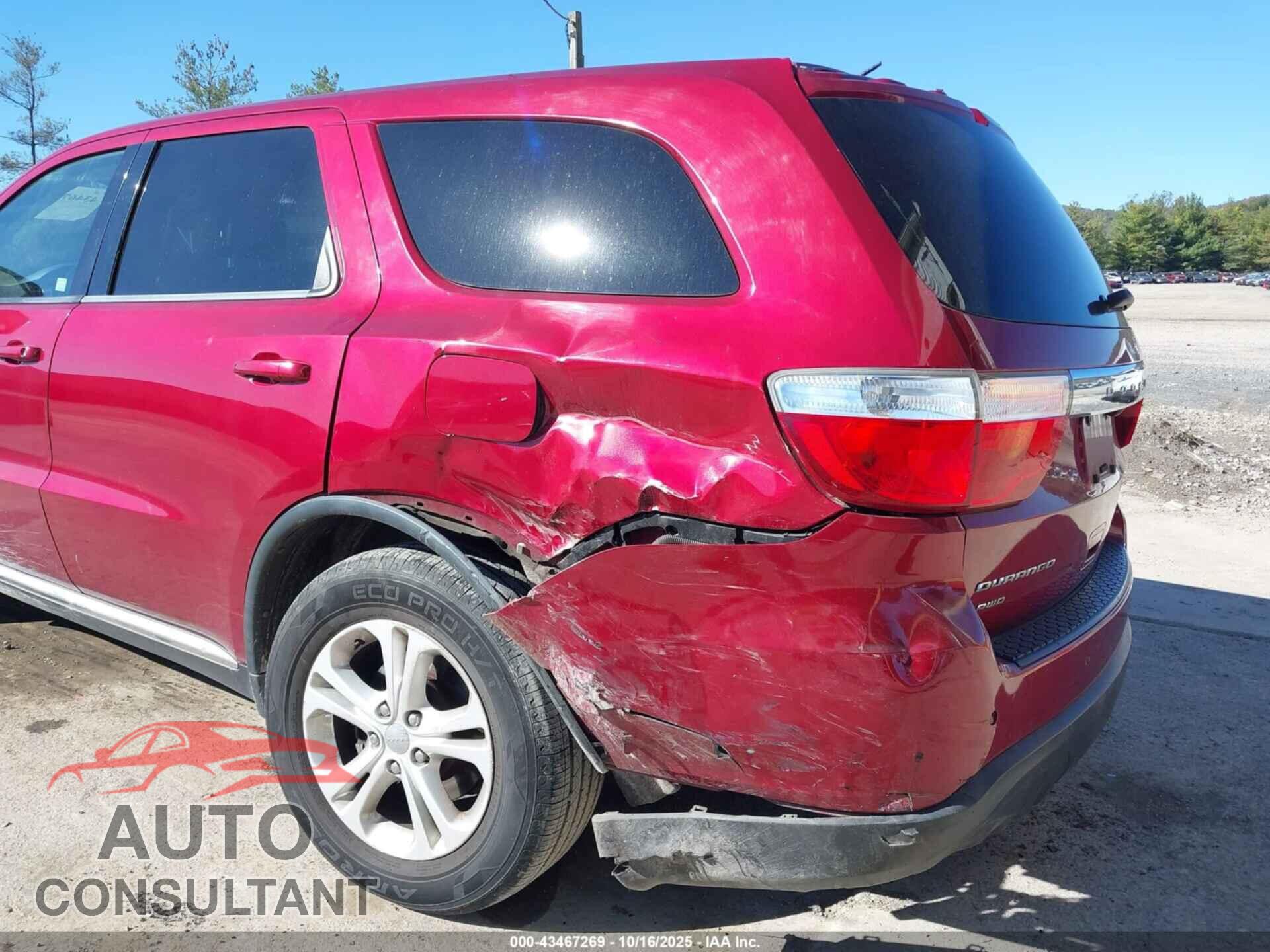 DODGE DURANGO 2013 - 1C4RDJAG4DC608637