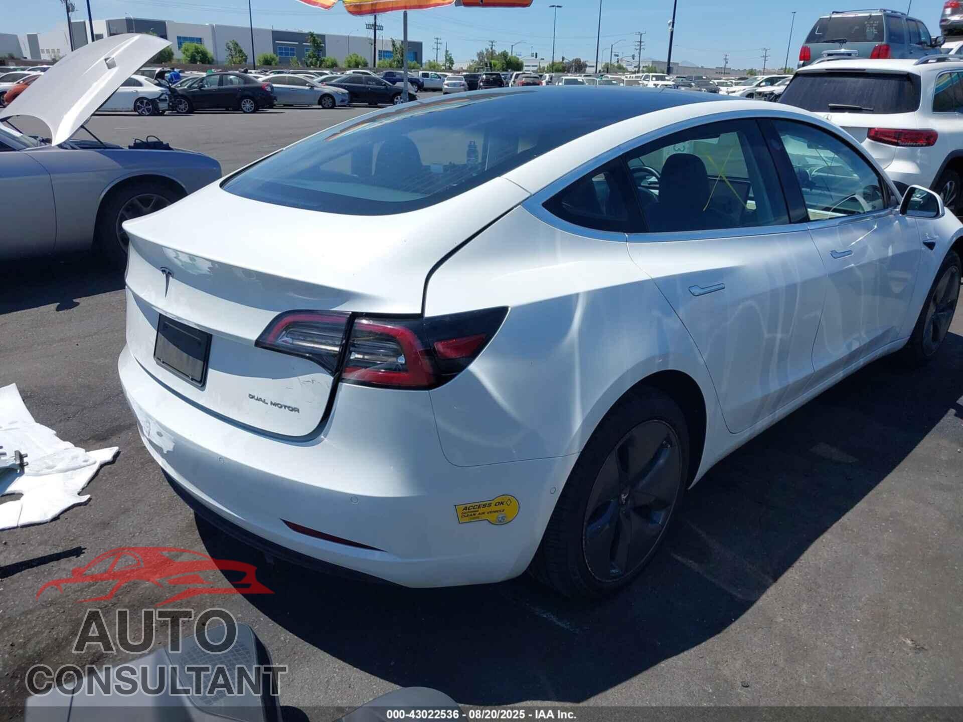 TESLA MODEL 3 2020 - 5YJ3E1EB8LF803207