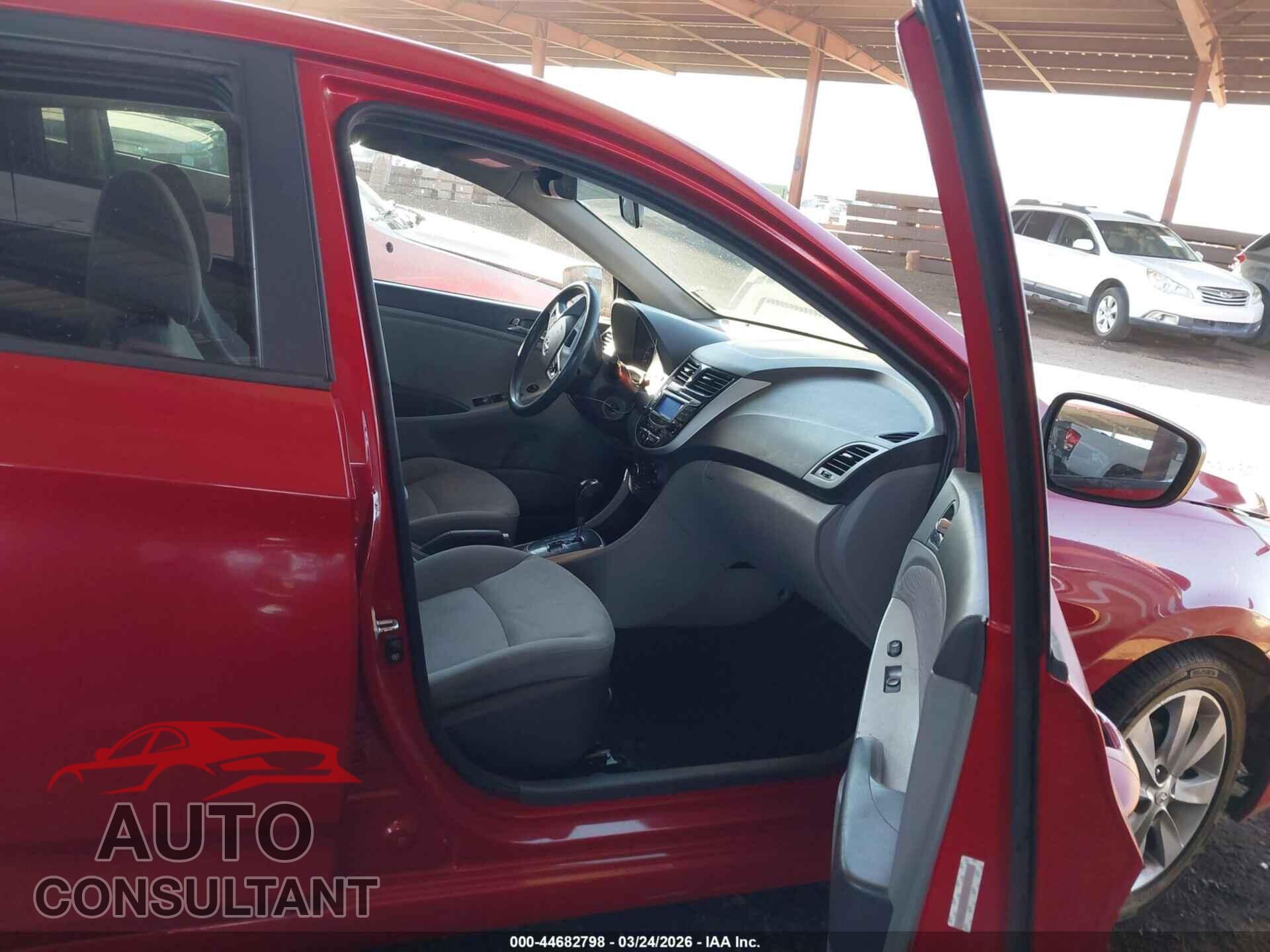 HYUNDAI ACCENT 2012 - KMHCU4AE1CU077052