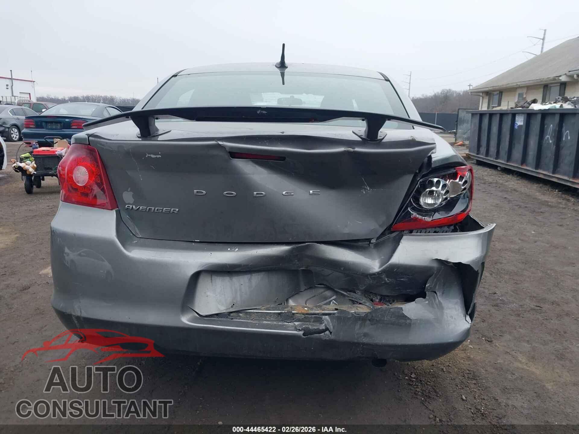 DODGE AVENGER 2011 - 1B3BD4FB3BN606252