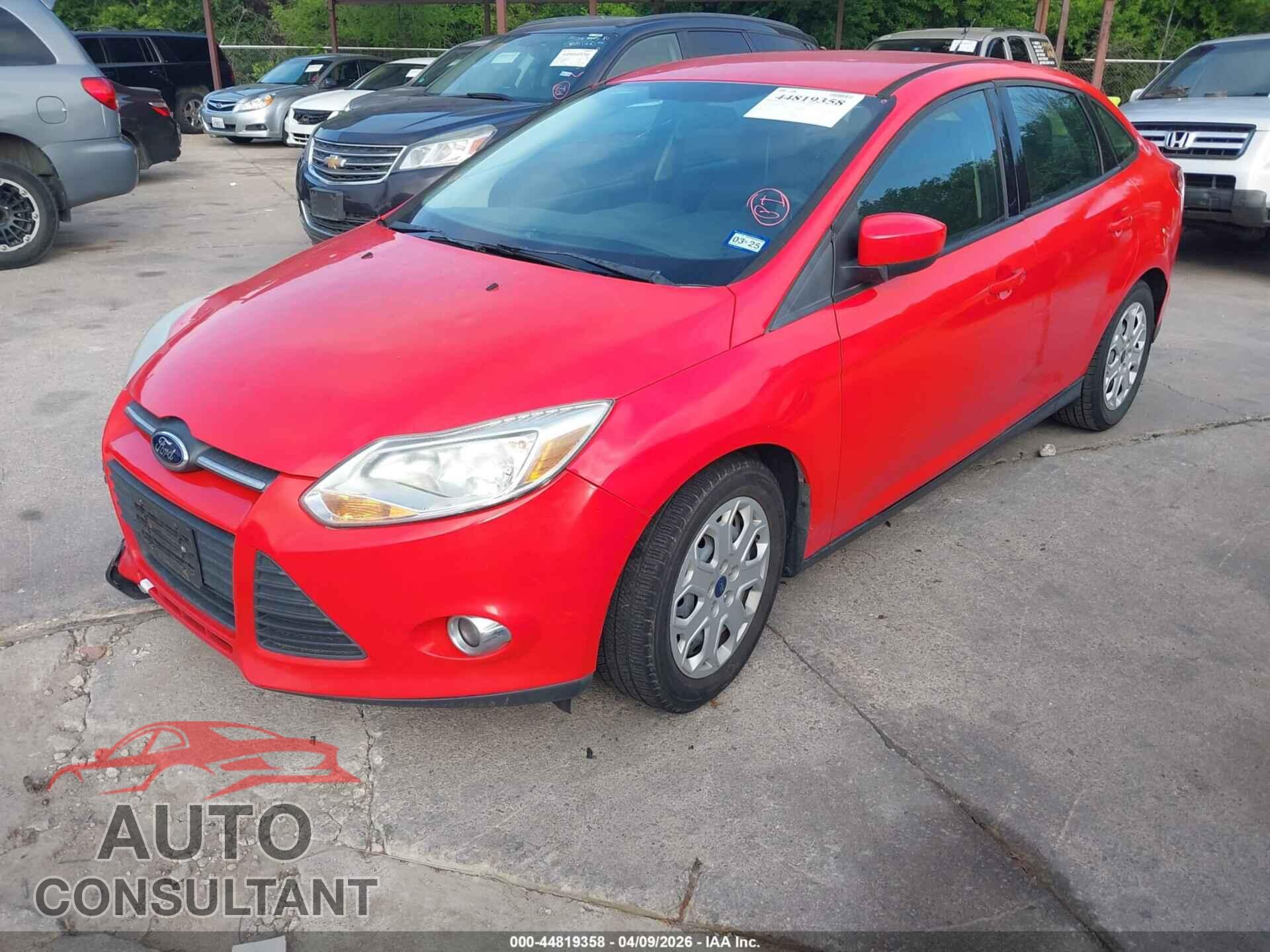 FORD FOCUS 2012 - 1FAHP3F2XCL454564