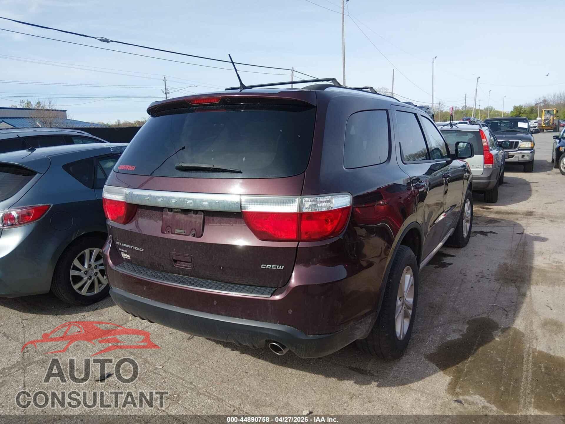 DODGE DURANGO 2012 - 1C4RDJDG3CC306296