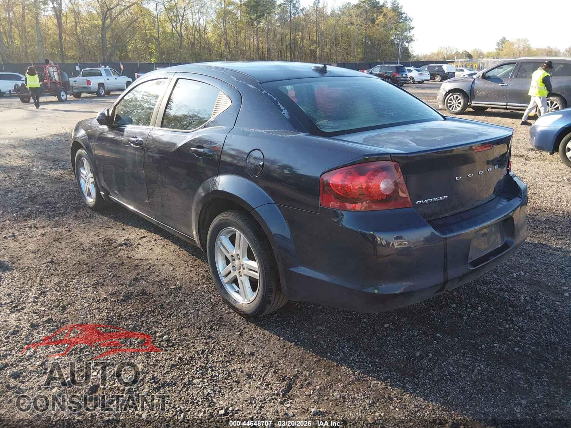 DODGE AVENGER 2012 - 1C3CDZCB0CN313175
