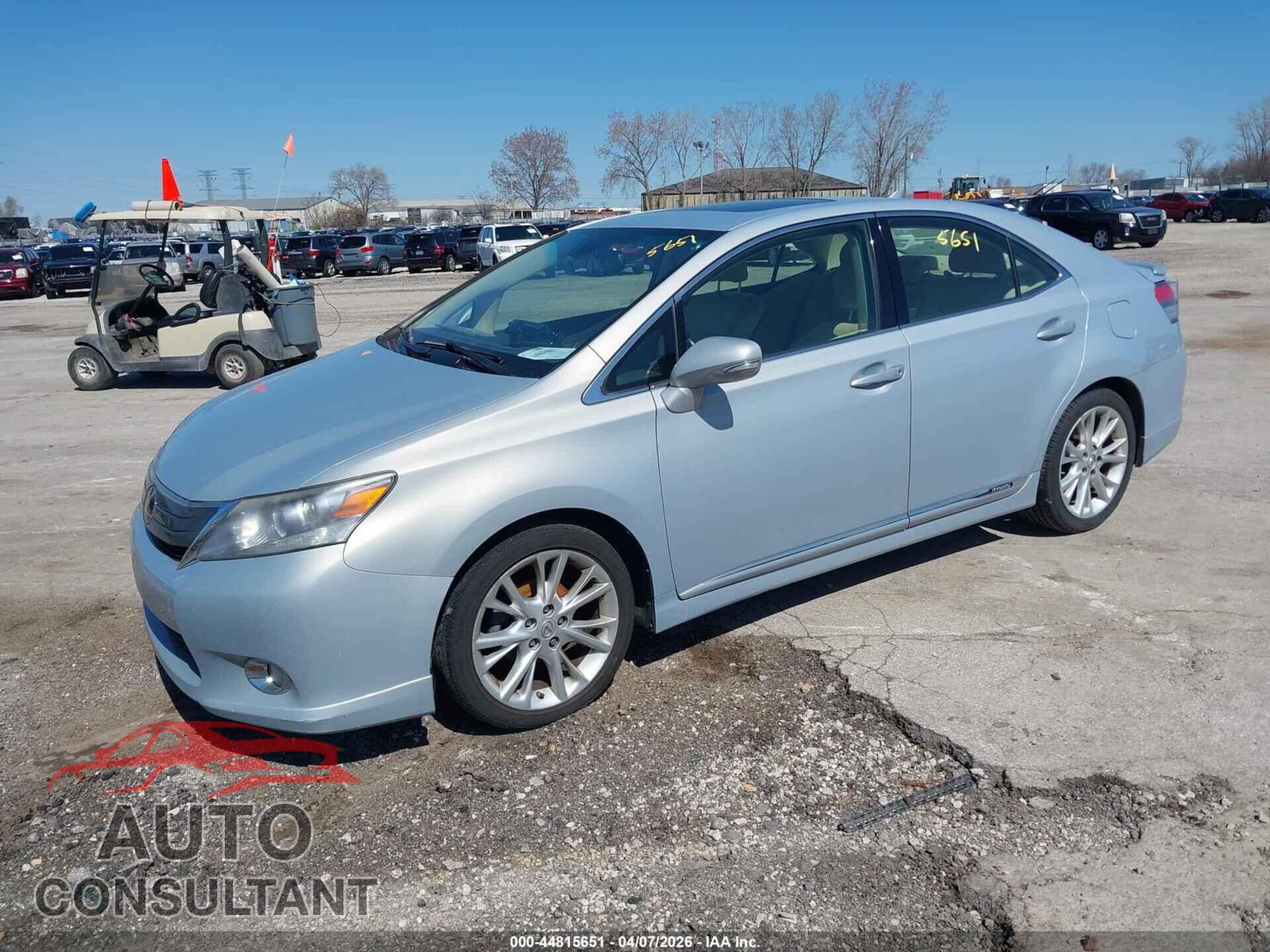 LEXUS HS 250H 2010 - JTHBB1BA5A2018819