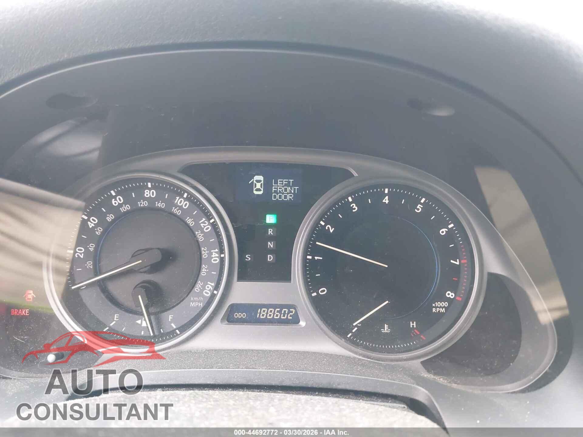 LEXUS IS 250 2010 - JTHCF5C27A5036356