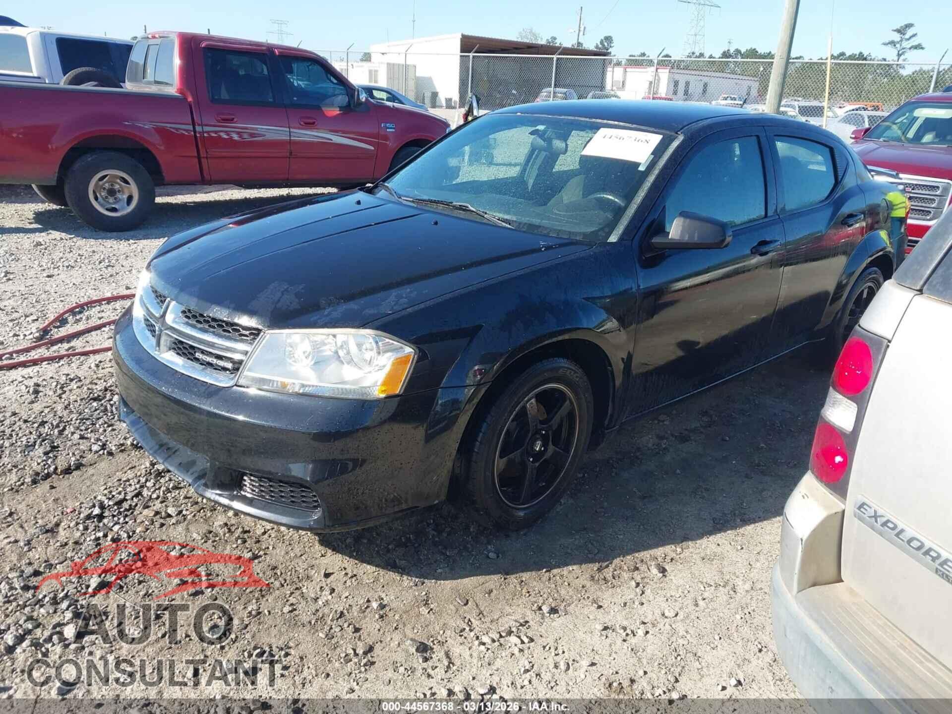 DODGE AVENGER 2012 - 1C3CDZAB9CN128531