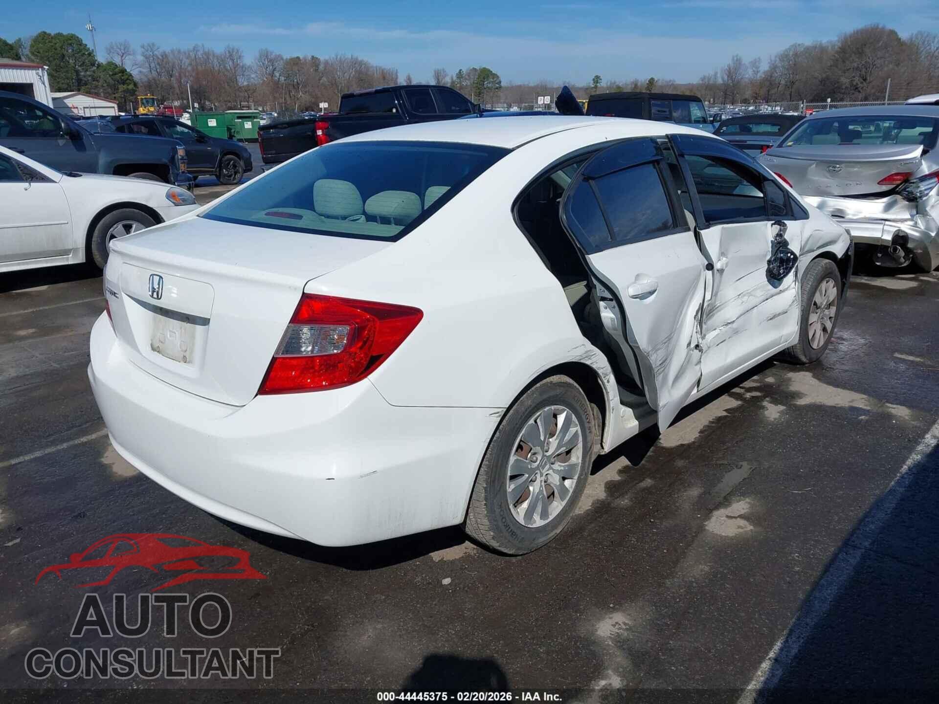 HONDA CIVIC 2012 - 2HGFB2F57CH314183
