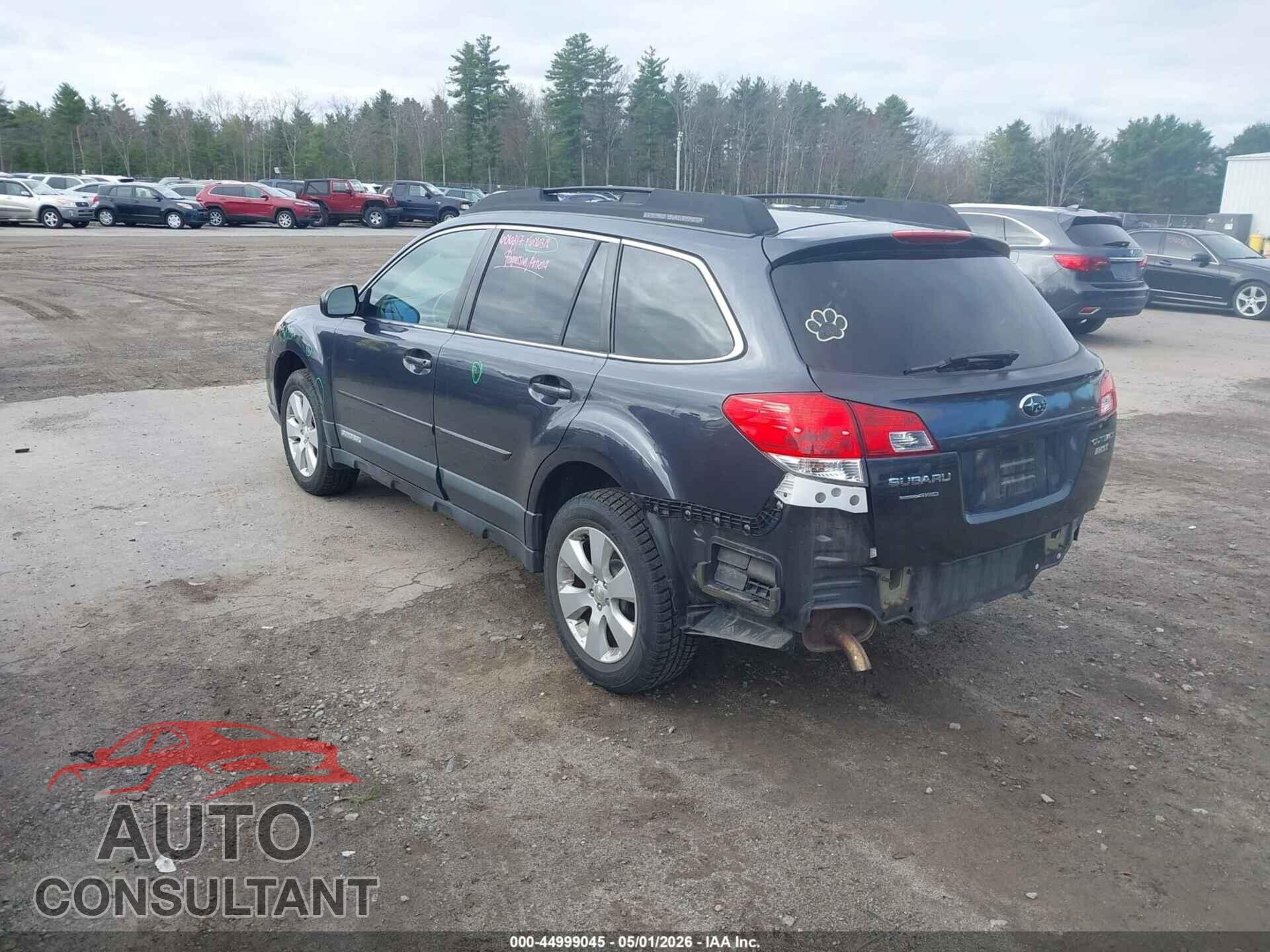 SUBARU OUTBACK 2012 - 4S4BRBCCXC3296062