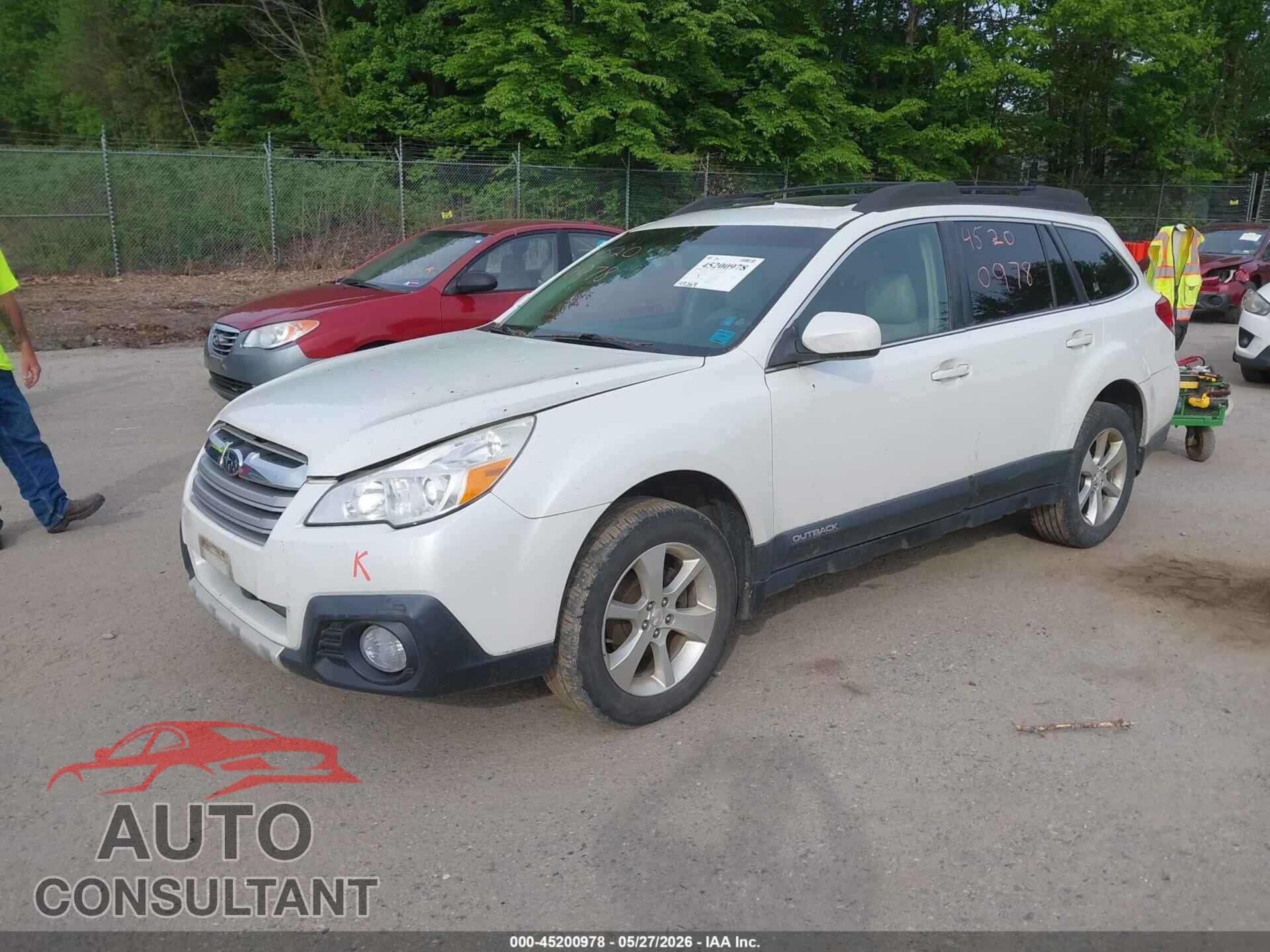 SUBARU OUTBACK 2013 - 4S4BRBKC3D3292261