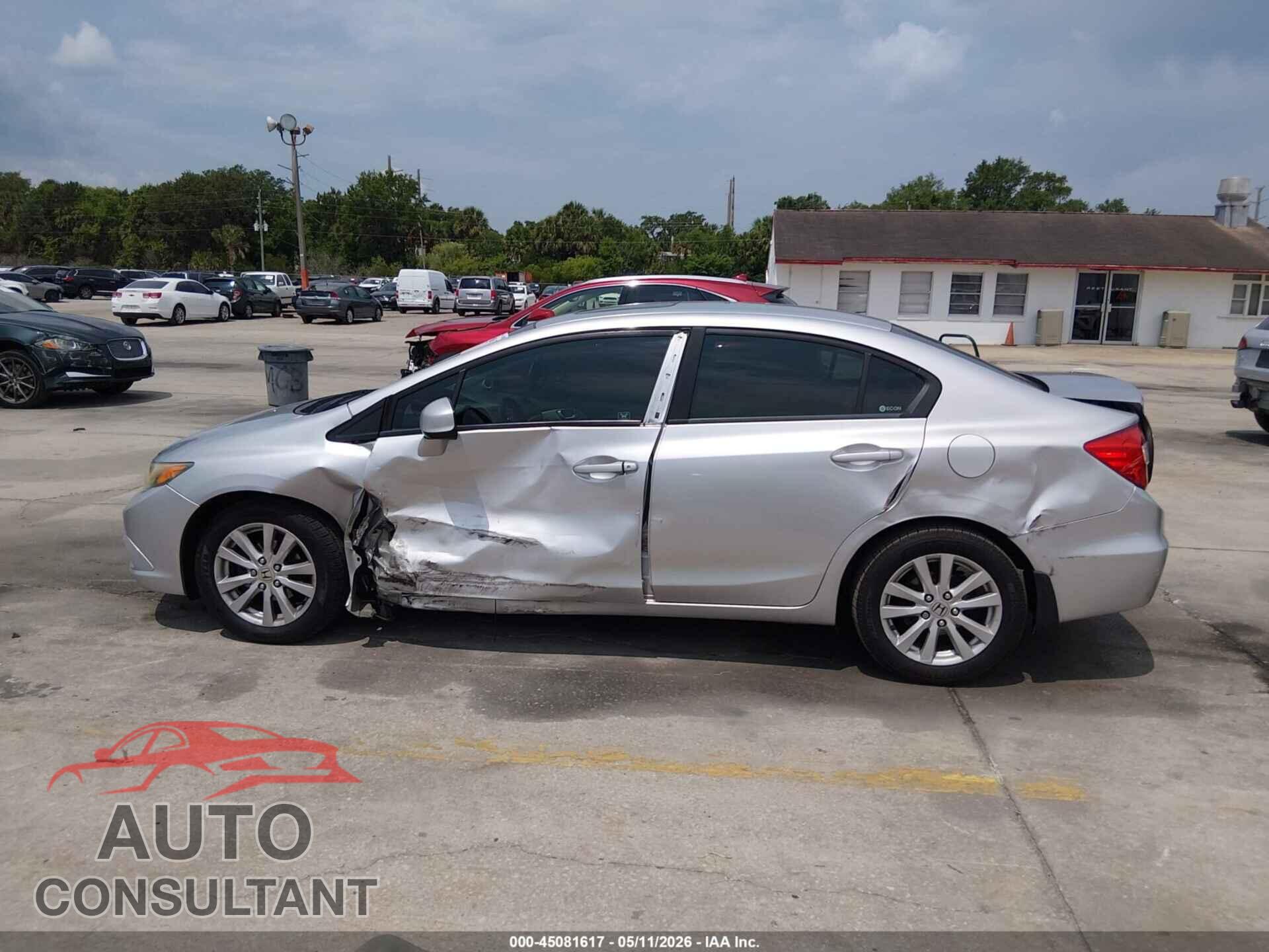 HONDA CIVIC 2012 - 19XFB2F85CE025646