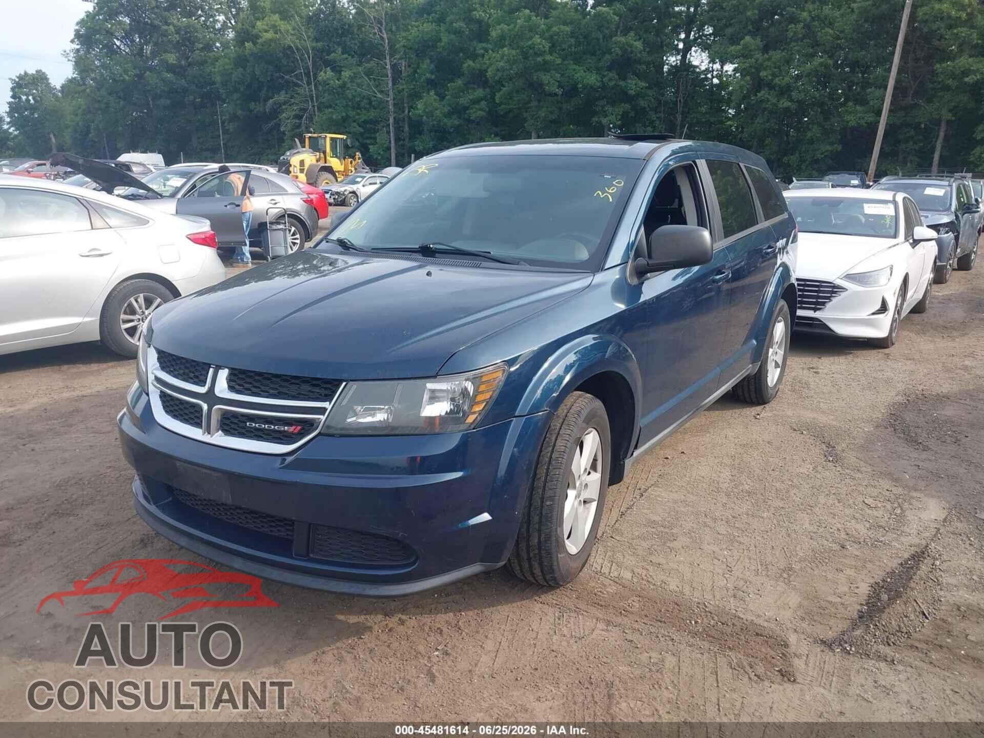 DODGE JOURNEY 2013 - 3C4PDCAB3DT610407
