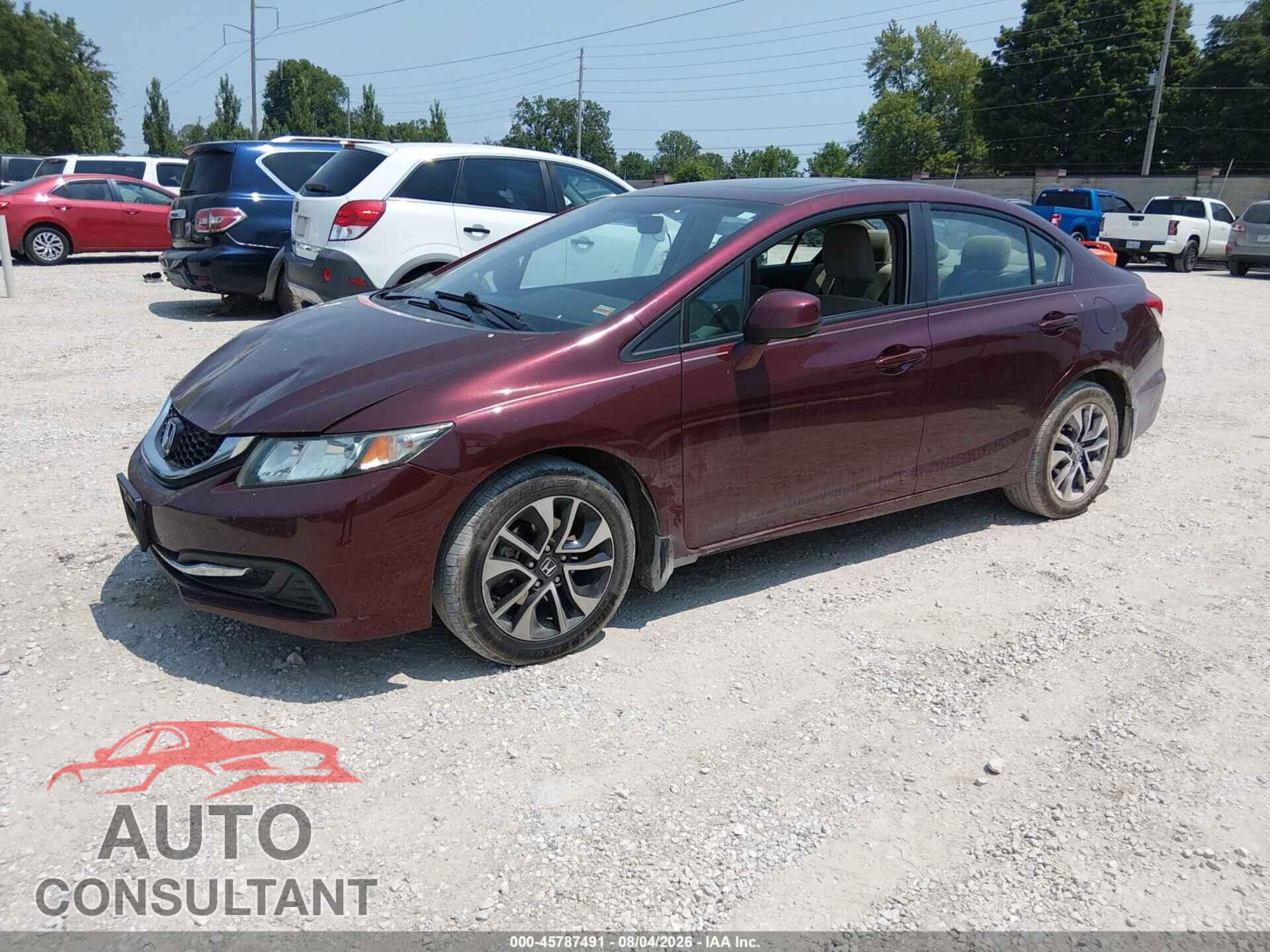 HONDA CIVIC 2013 - 19XFB2F8XDE062550