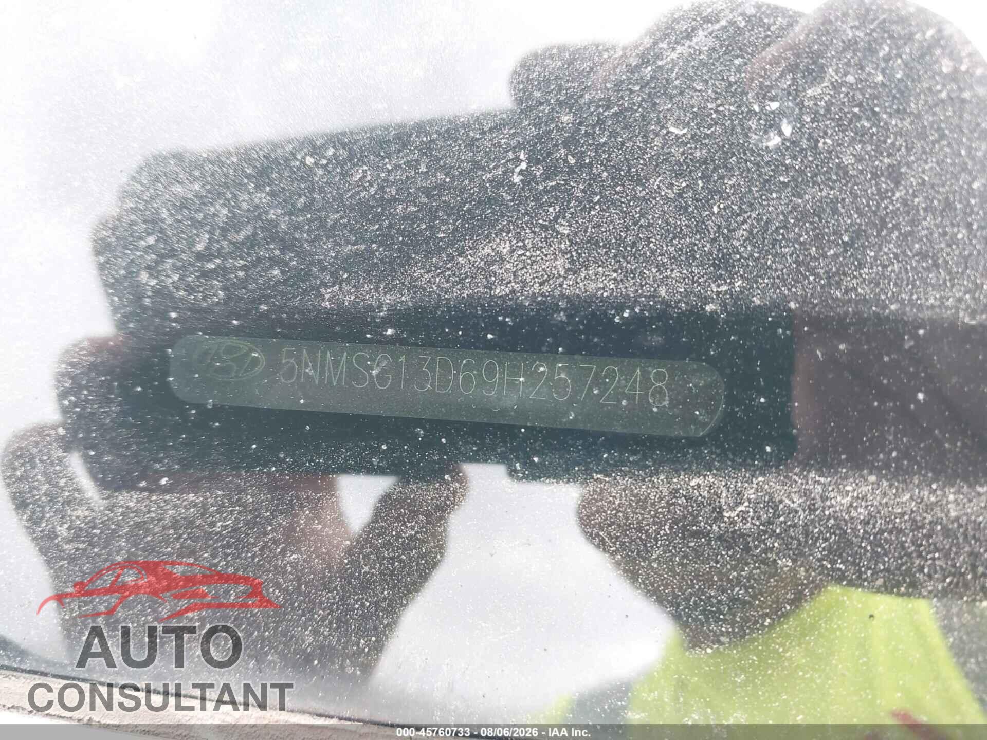 HYUNDAI SANTA FE 2009 - 5NMSG13D69H257248