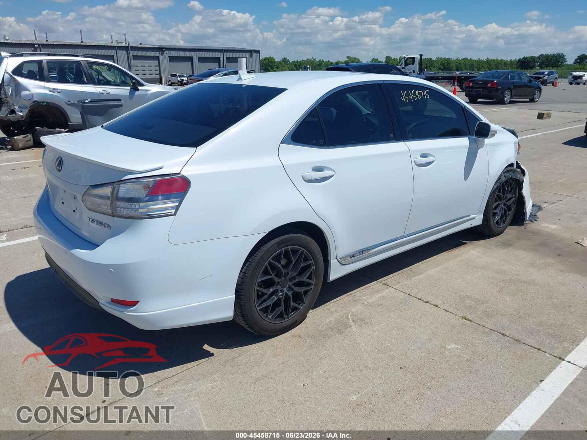 LEXUS HS 250H 2010 - JTHBB1BA2A2016882