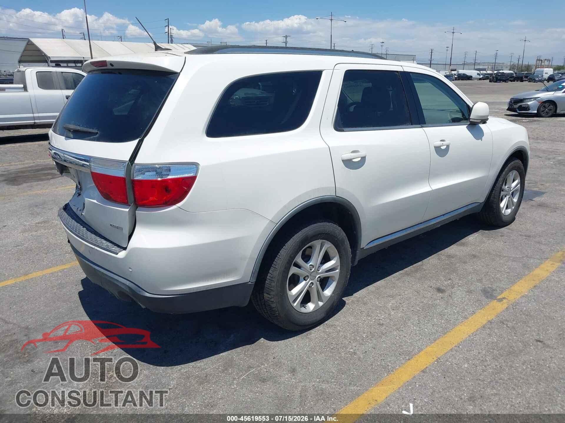 DODGE DURANGO 2012 - 1C4RDHDGXCC182777