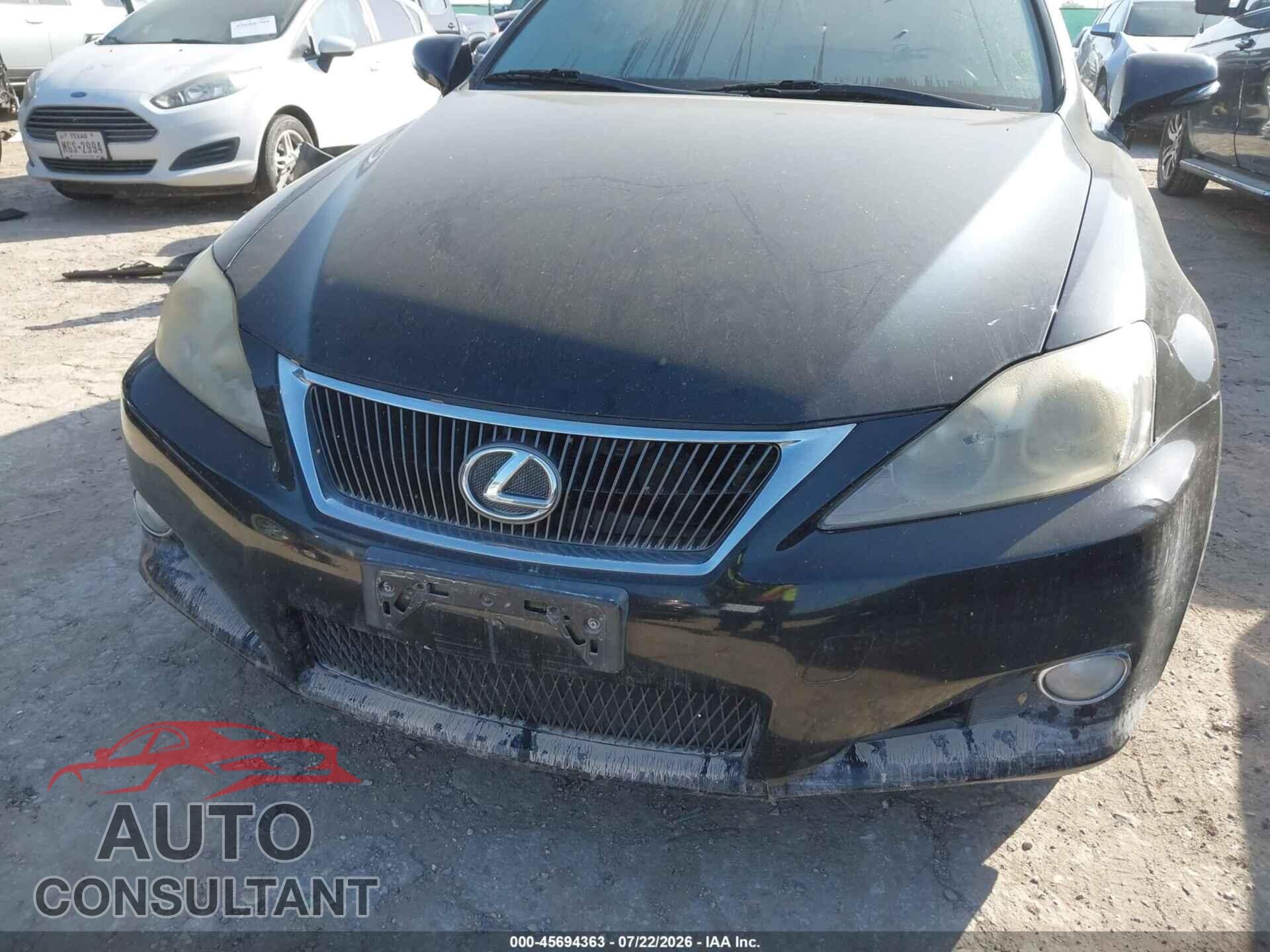 LEXUS IS 250C 2010 - JTHFF2C25A2504372