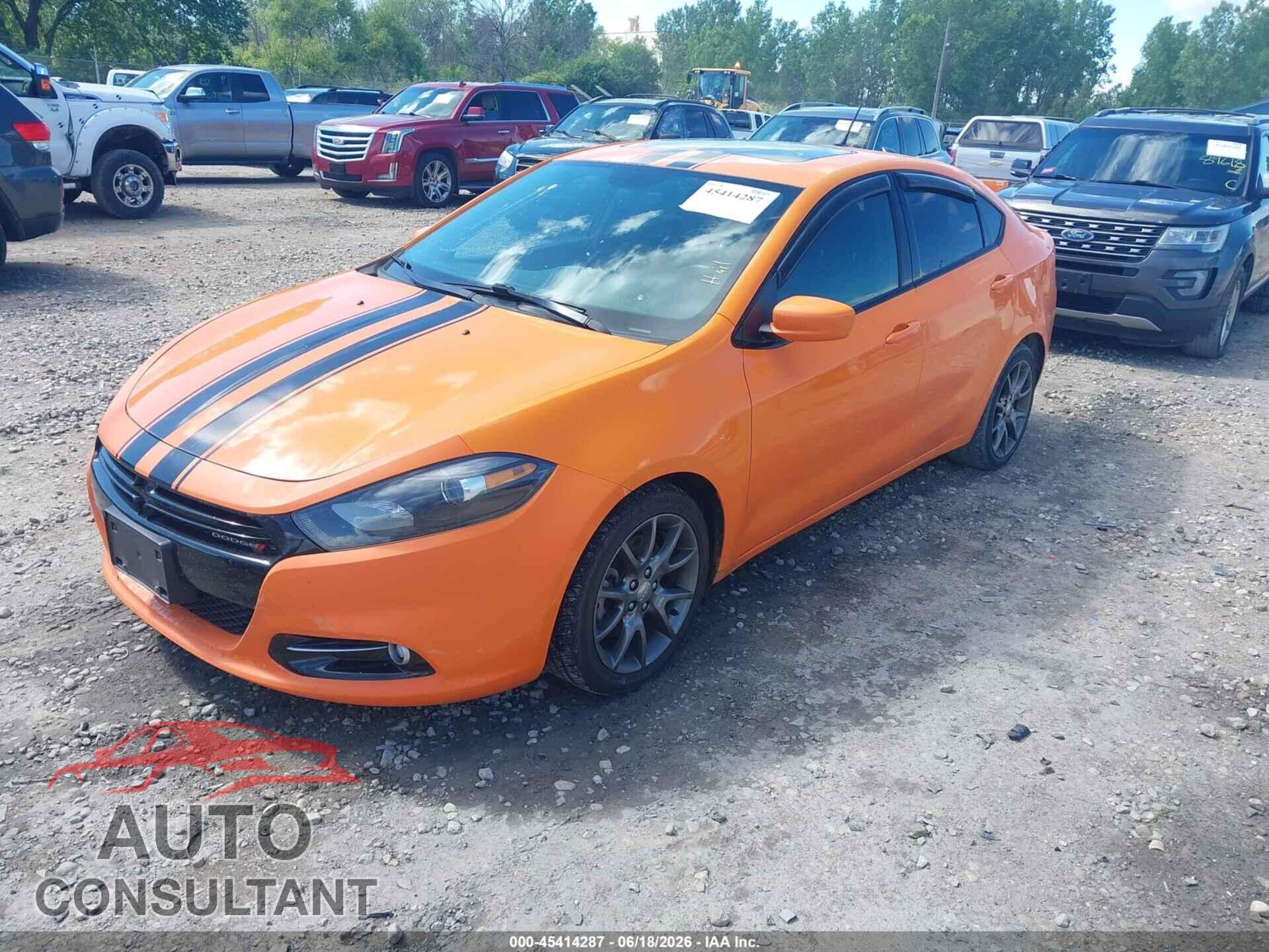 DODGE DART 2013 - 1C3CDFBA3DD320250